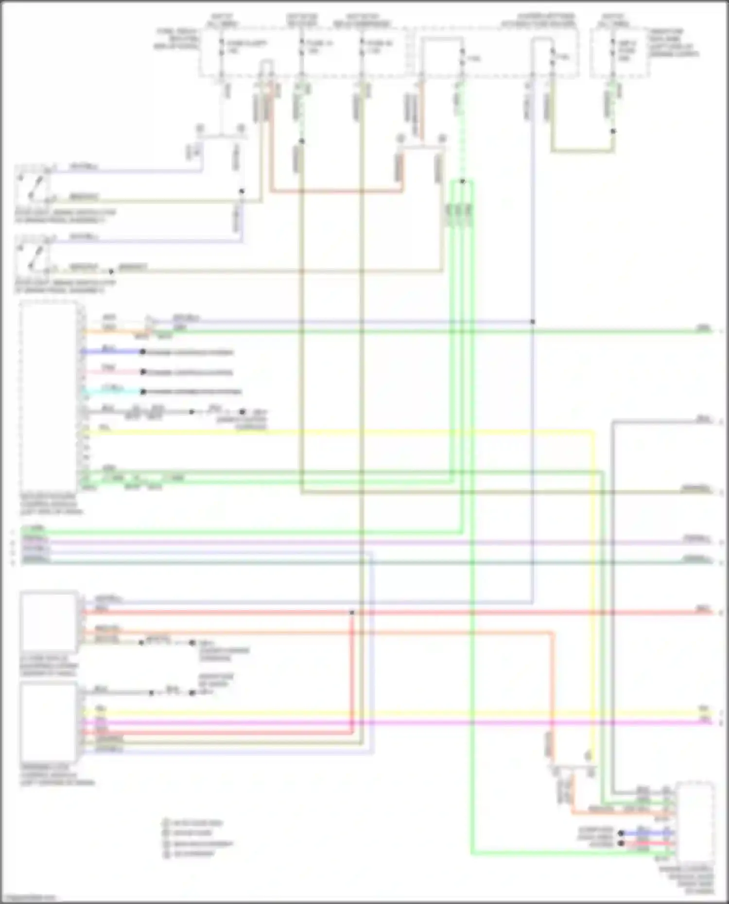 Wiring diagram power distribution system for Subaru XV GP facelift (2015-2017) (5 of 33)