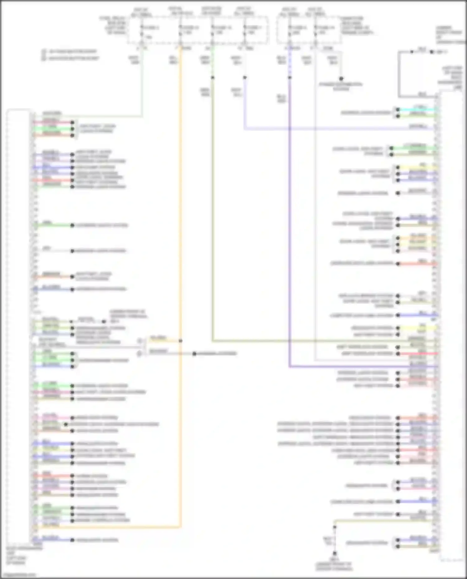 Wiring diagram power distribution system for Subaru XV GP facelift (2015-2017) (11 of 33)
