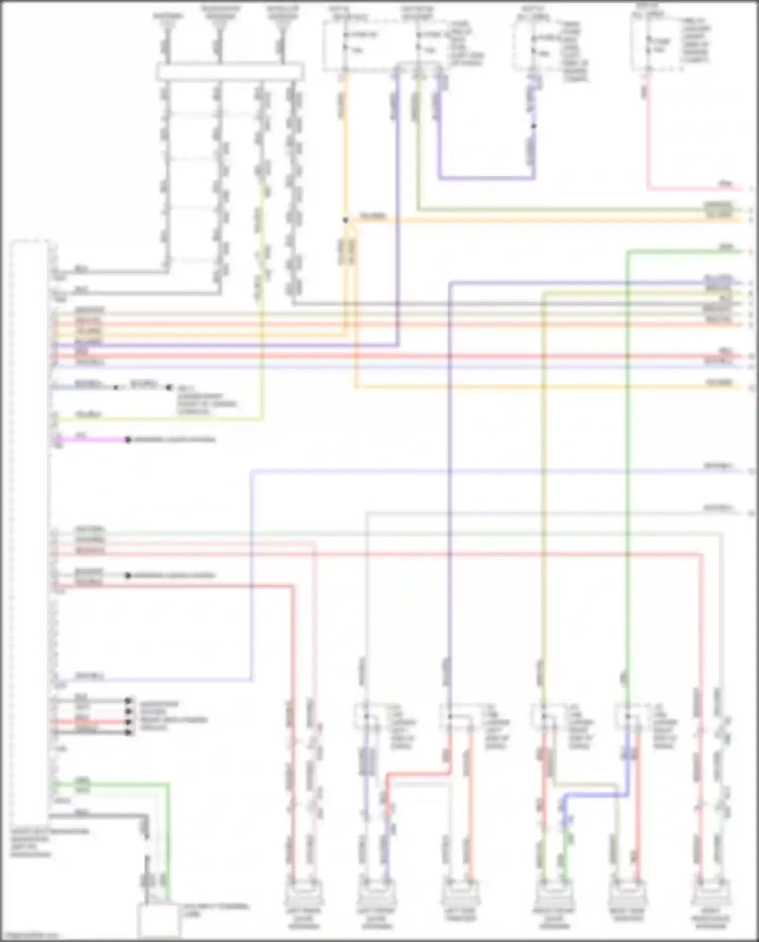 Wiring diagram rear view camera circuit for Subaru XV GP facelift (2015-2017) (2 of 8)