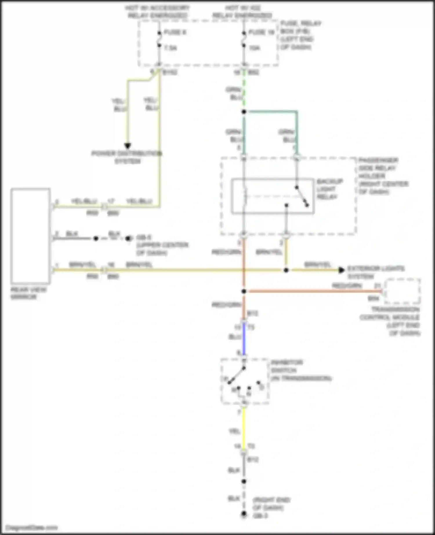 Wiring diagram right end of dash) for Subaru XV GP facelift (2015-2017) (1 of 25)
