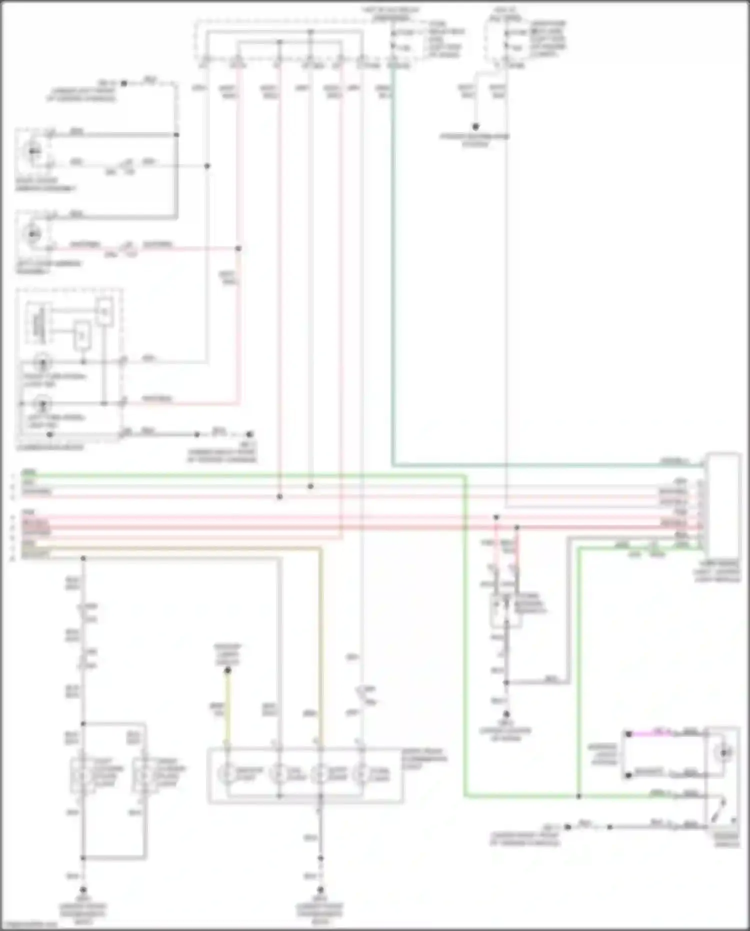 Wiring diagram right outer mirror assembly for Subaru XV GP facelift (2015-2017) (1 of 8)