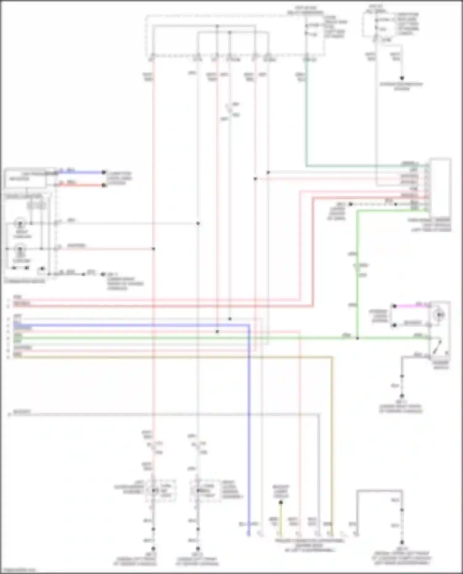 Wiring diagram right outer mirror assembly for Subaru XV GP facelift (2015-2017) (2 of 8)
