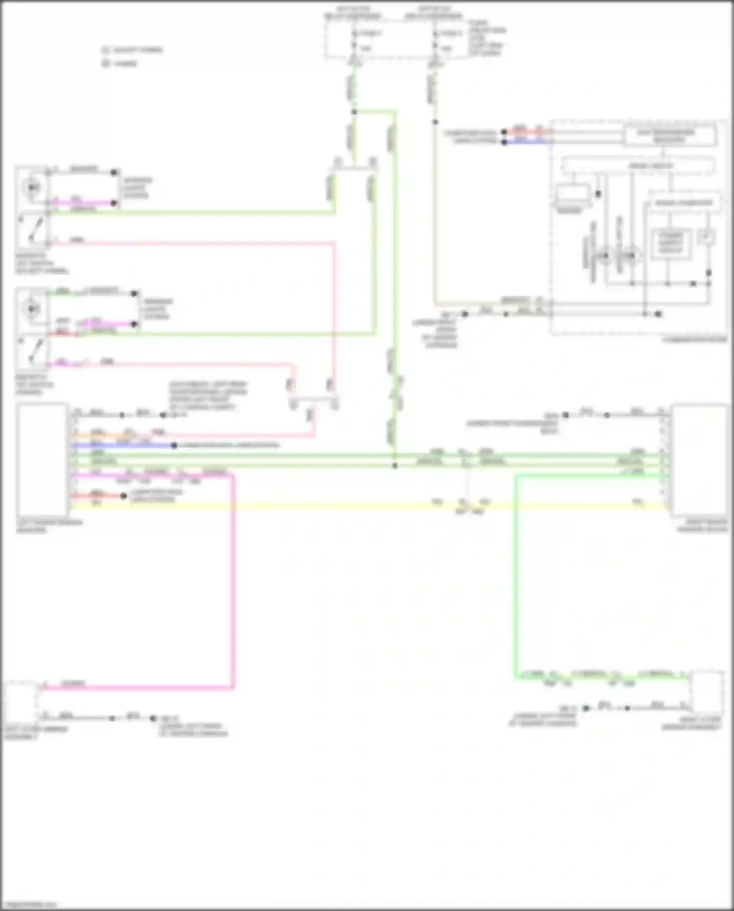 Wiring diagram right outer mirror assembly for Subaru XV GP facelift (2015-2017) (8 of 8)