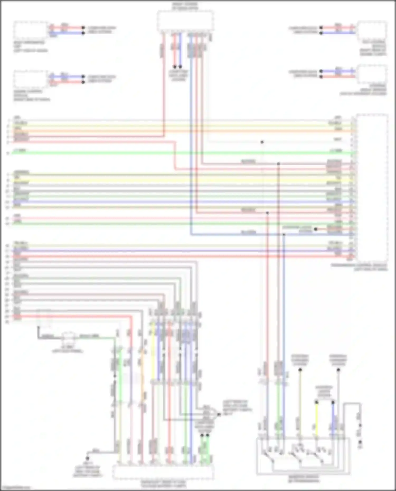 Wiring diagram steering angle sensor for Subaru XV GP facelift (2015-2017) (10 of 12)