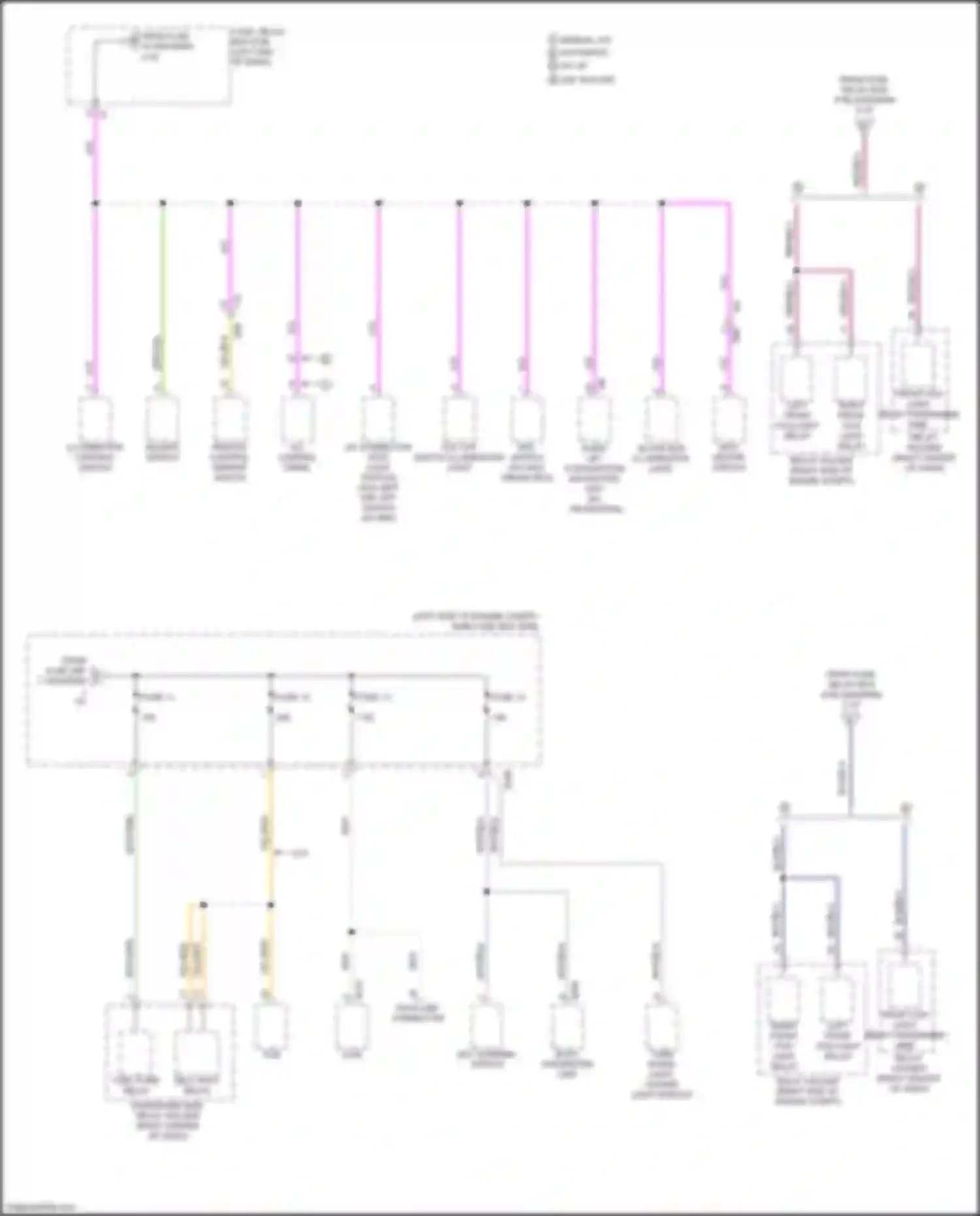 Wiring diagram turn signal light, hazard light module for Subaru XV GP facelift (2015-2017) (5 of 6)