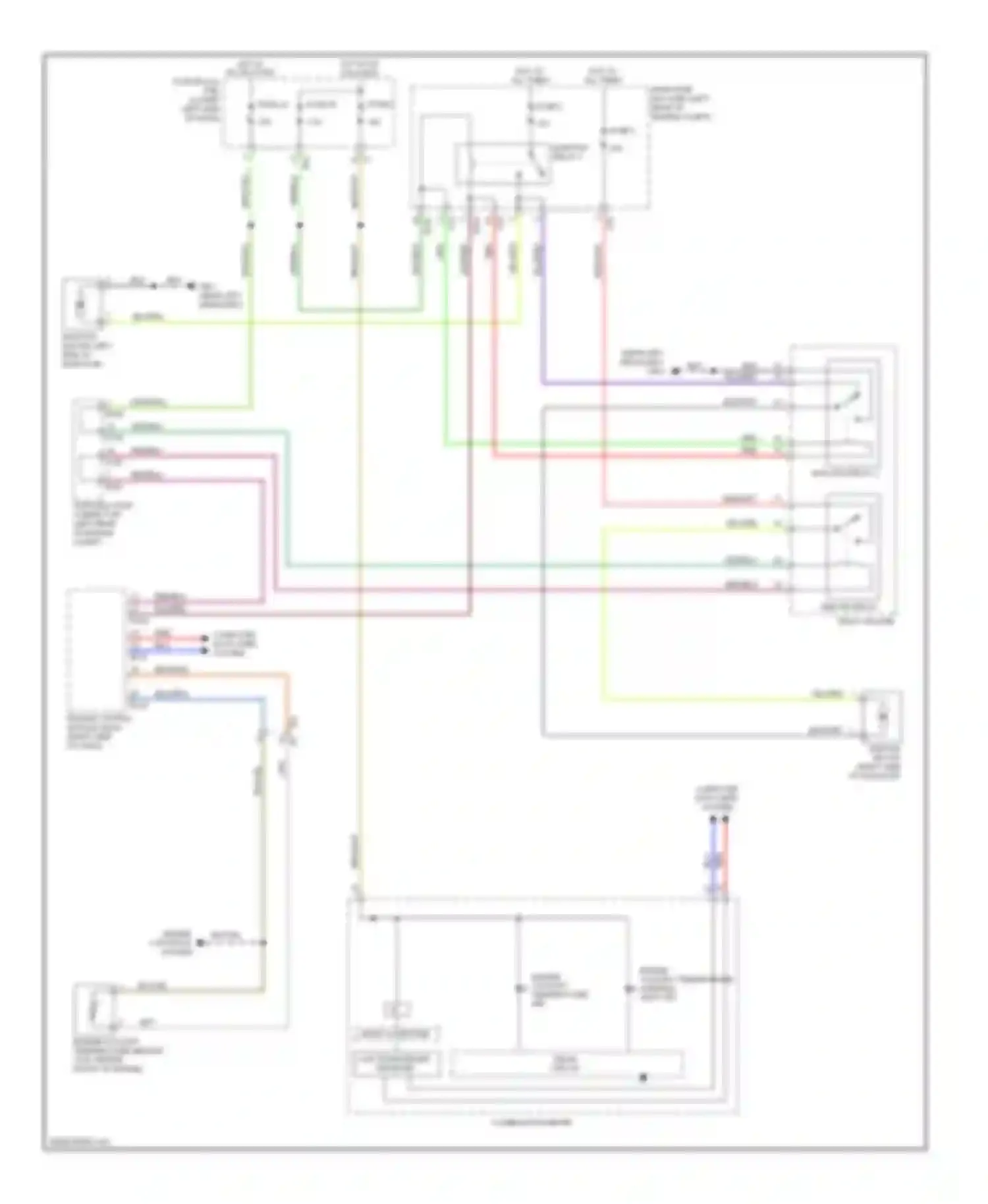 XV Subaru GP (2011-2016): Cooling fan circuit, with hev