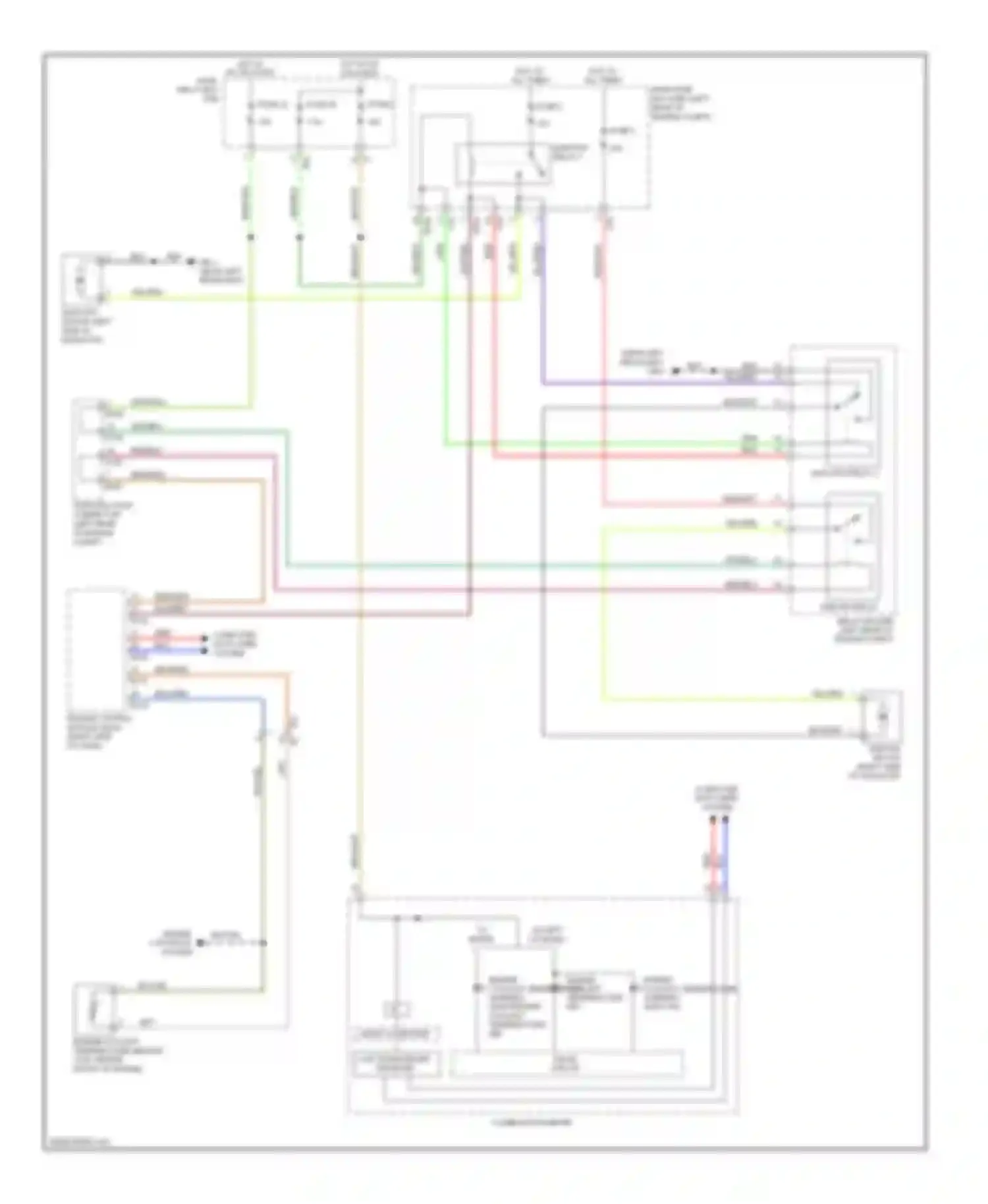 XV Subaru GP (2011-2016): Cooling fan circuit, without hev