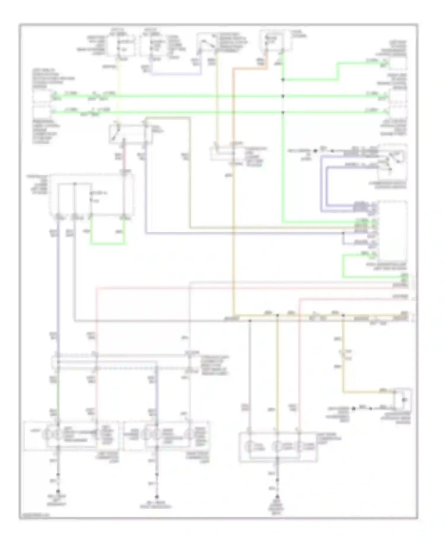 XV Subaru GP (2011-2016): Exterior lamps circuit, with hev (1 of 2)