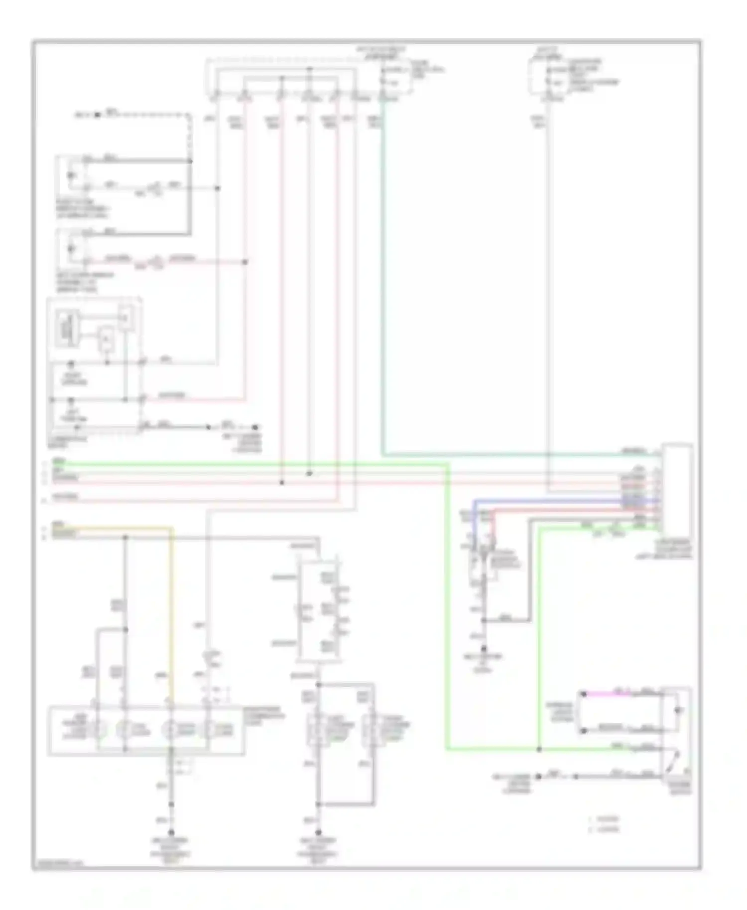 XV Subaru GP (2011-2016): Exterior lamps circuit, without hev (1 of 2)
