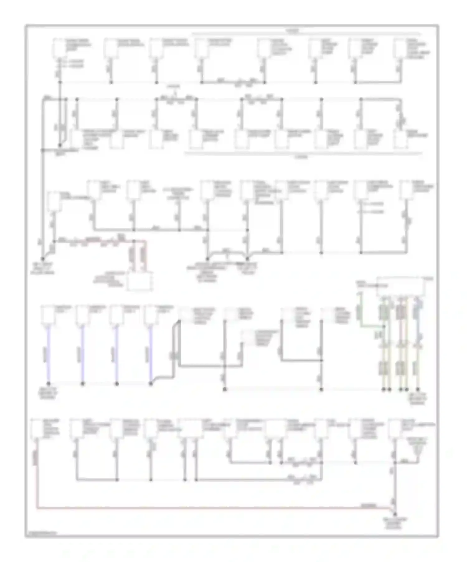 XV Subaru GP (2011-2016): Ground distribution circuit, without hev (2 of 2)