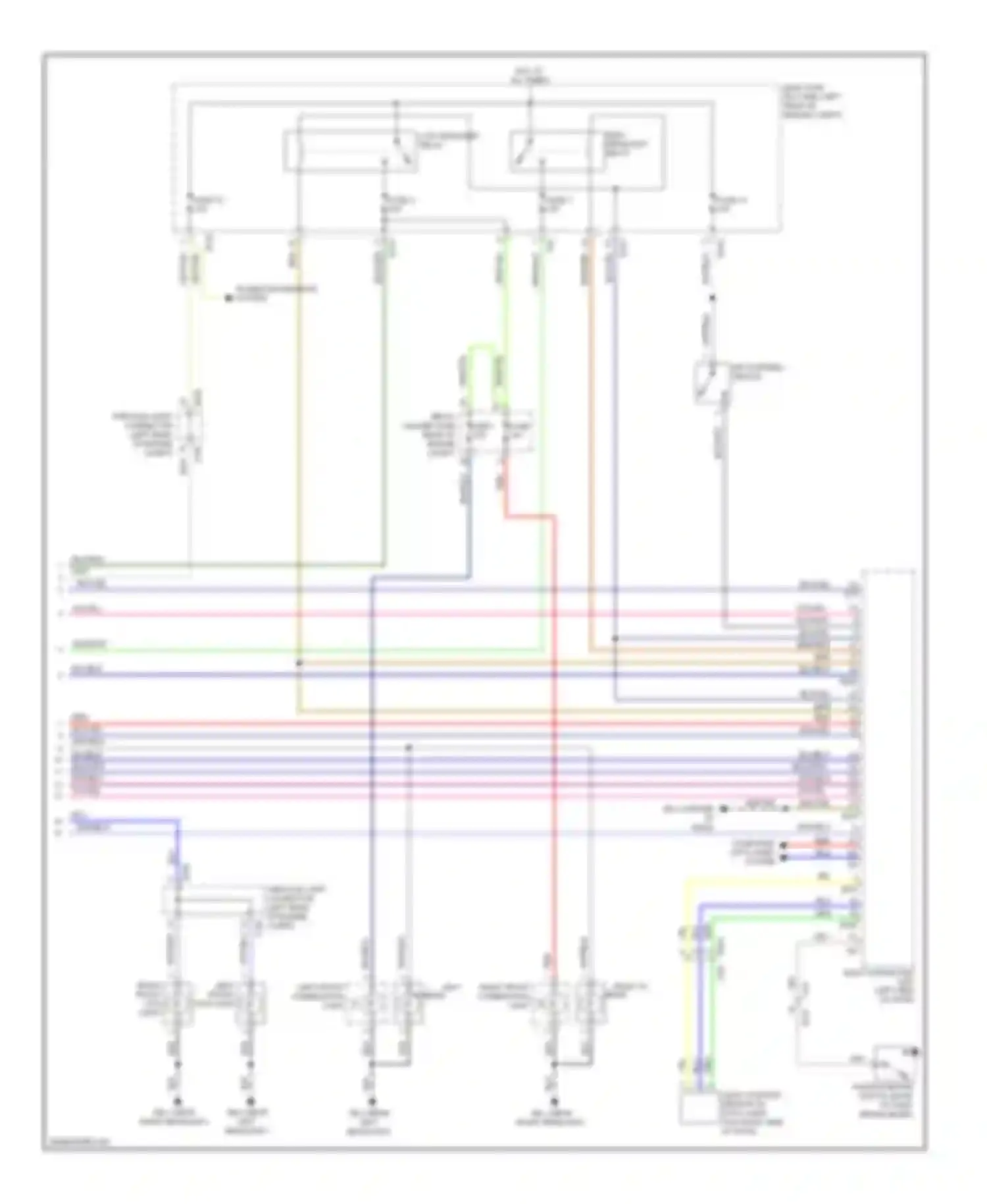 XV Subaru GP (2011-2016): Headlamps circuit, without hev (2 of 2)