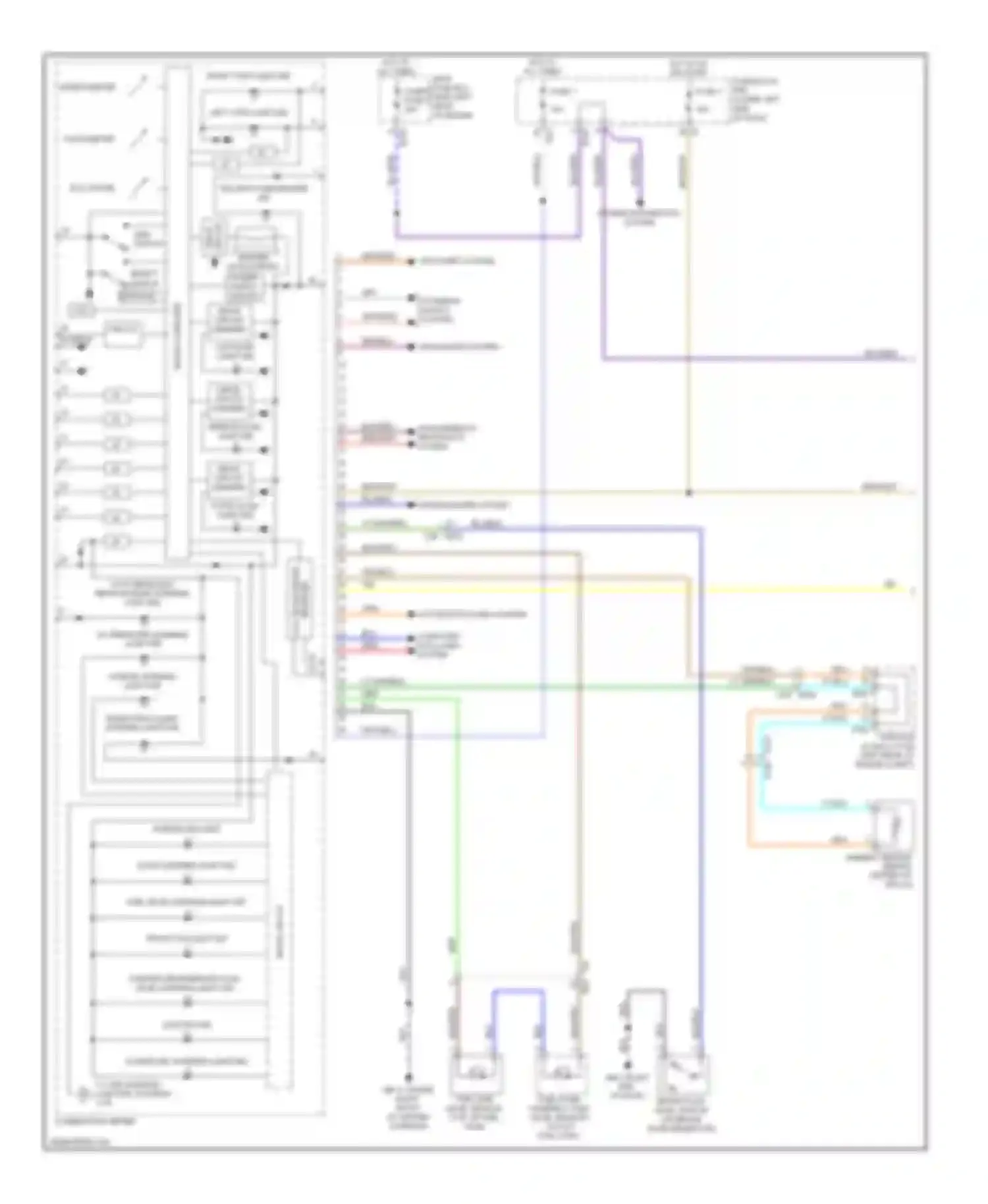 XV Subaru GP (2011-2016): Instrument cluster circuit, with hev (1 of 3)