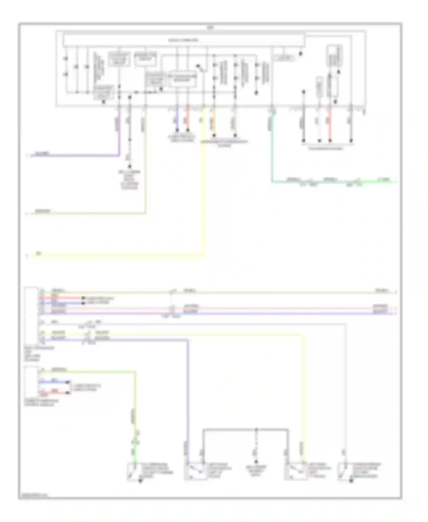 XV Subaru GP (2011-2016): Instrument cluster circuit, with hev (2 of 3)