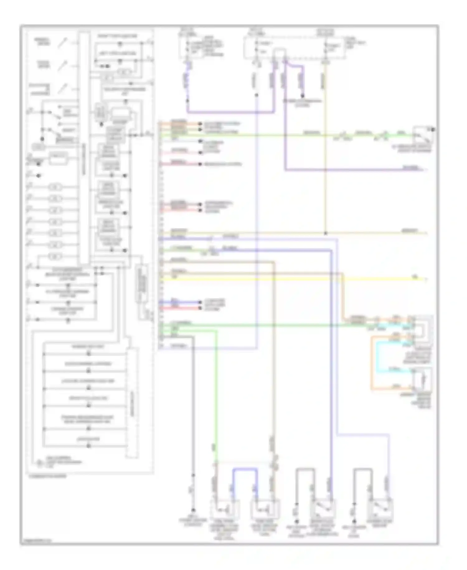 XV Subaru GP (2011-2016): Instrument cluster circuit, without hev (1 of 3)