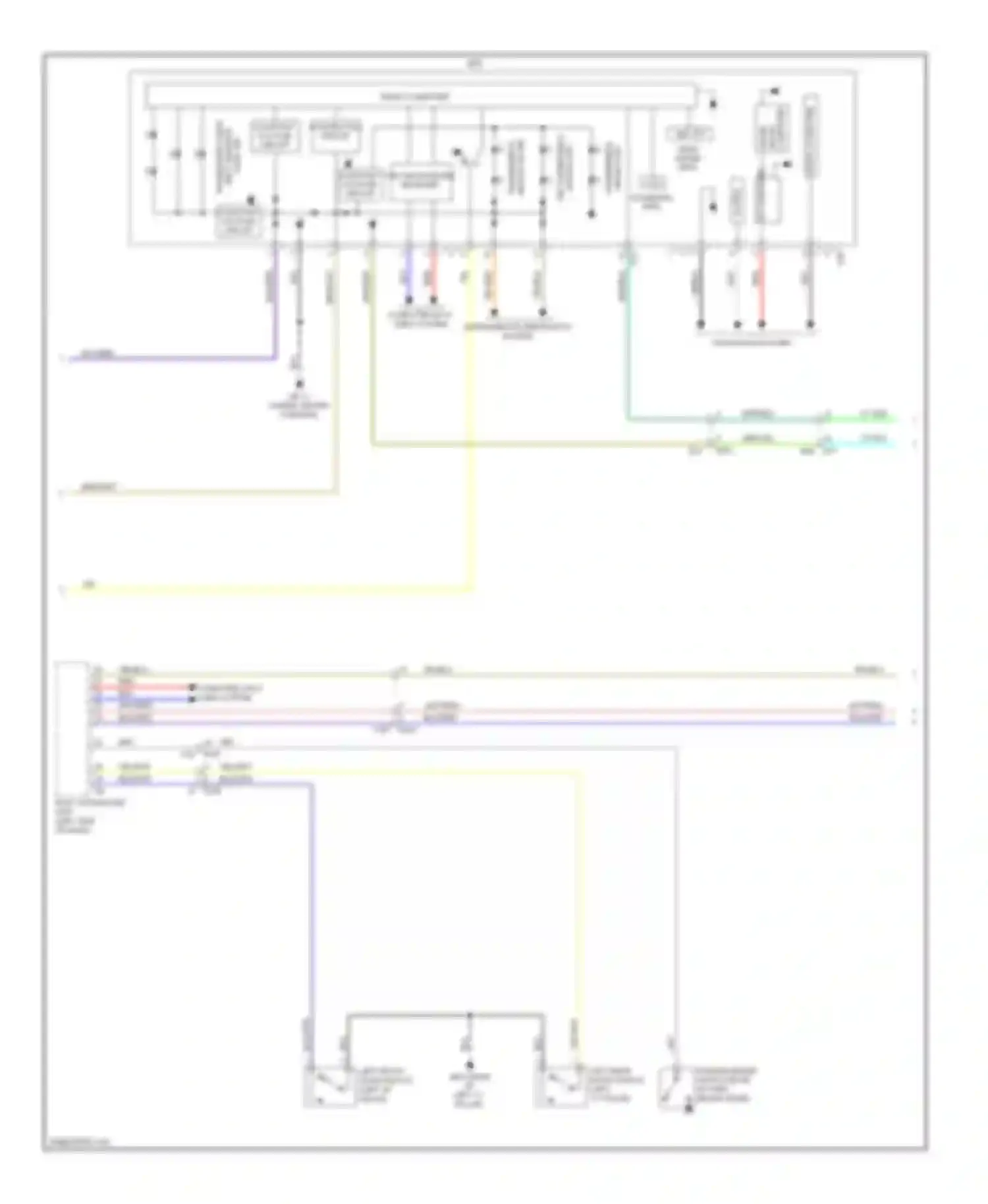 XV Subaru GP (2011-2016): Instrument cluster circuit, without hev (2 of 3)