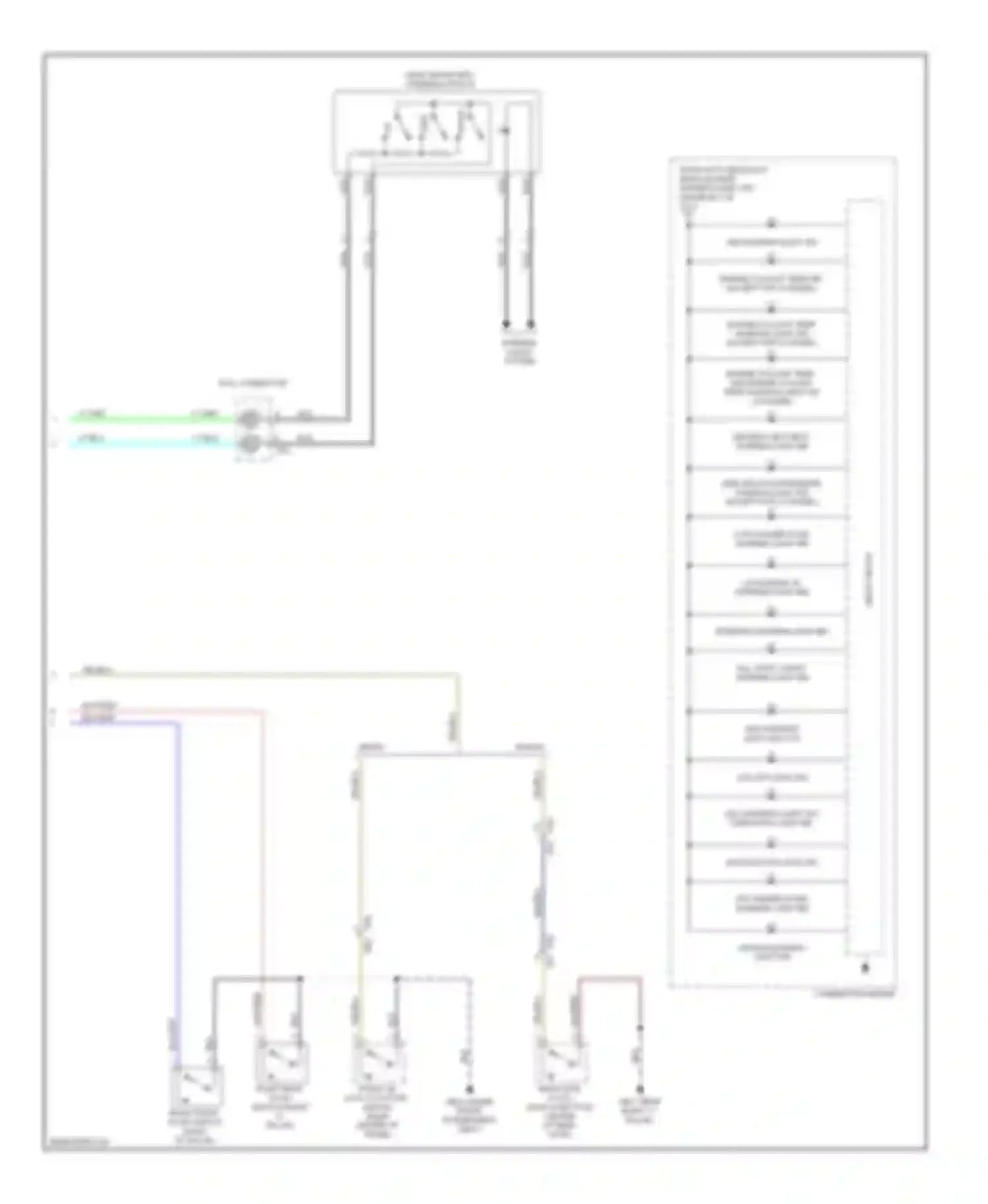 XV Subaru GP (2011-2016): Instrument cluster circuit, without hev (3 of 3)