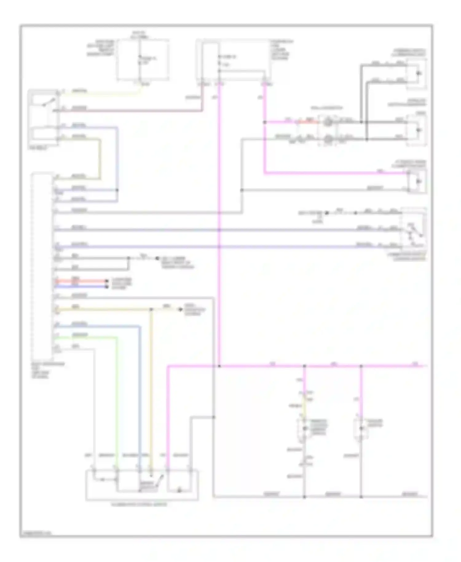 XV Subaru GP (2011-2016): Instrument illumination circuit, with hev (1 of 2)