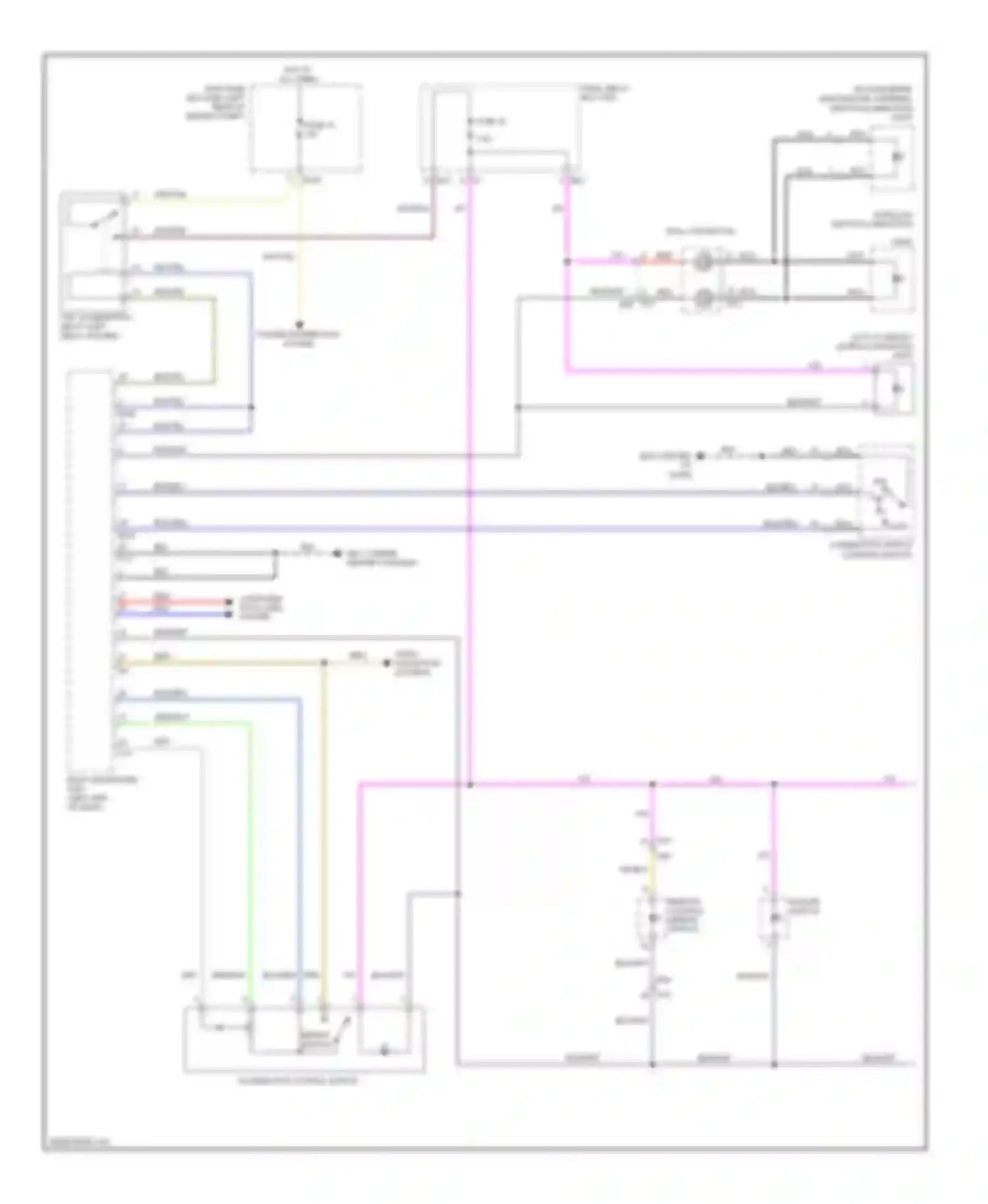 XV Subaru GP (2011-2016): Instrument illumination circuit, without hev (1 of 2)