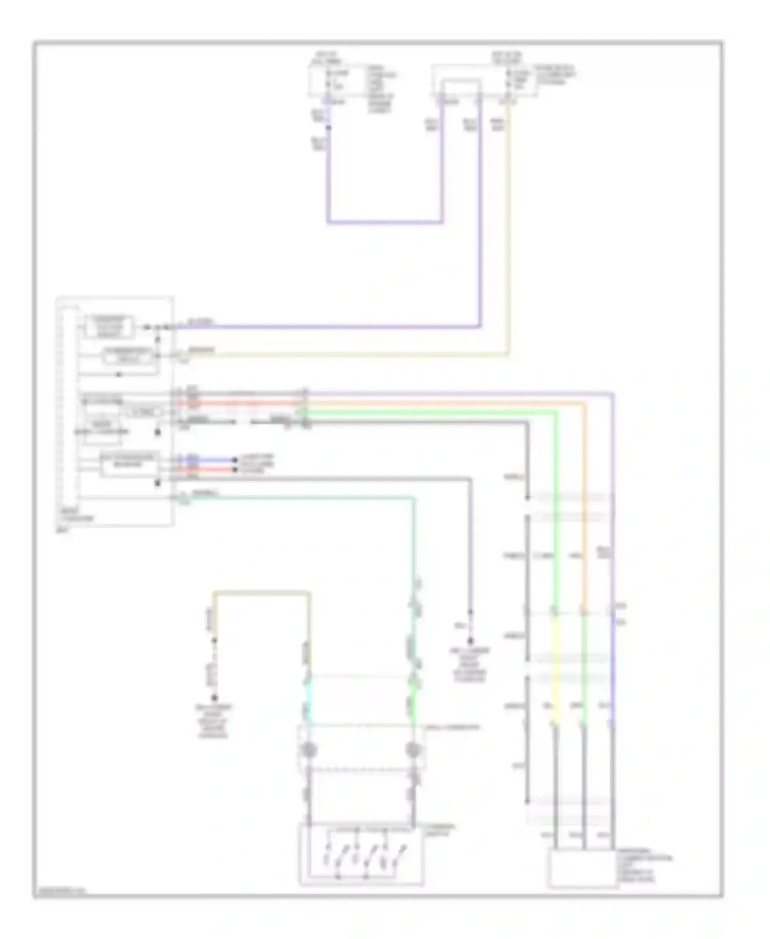 XV Subaru GP (2011-2016): Rear view camera circuit, with hev