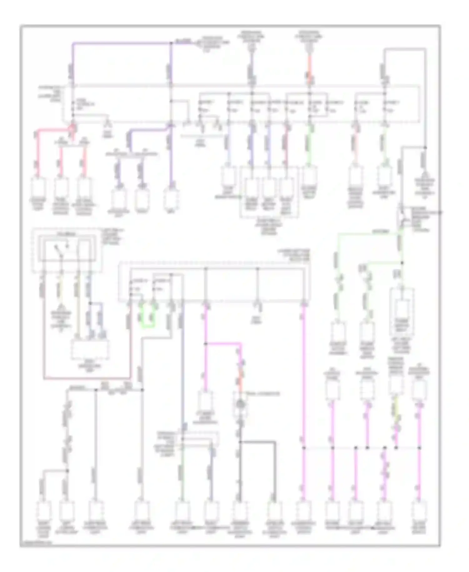 XV Subaru GP (2011-2016): Power distribution circuit, with hev & push button start (3 of 6)