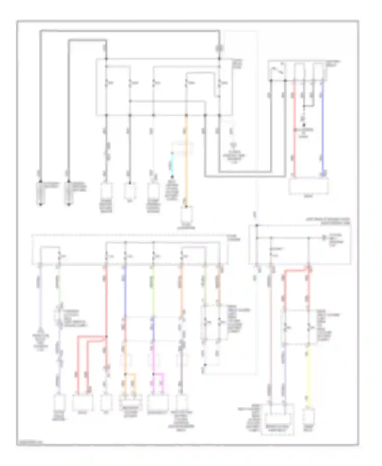 XV Subaru GP (2011-2016): Power distribution circuit, with hev without push button start (1 of 5)