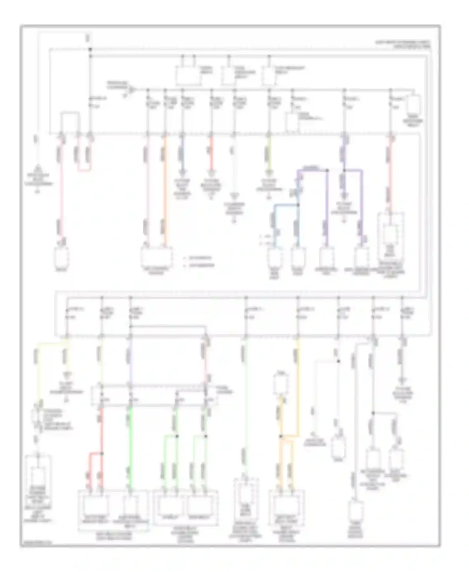 XV Subaru GP (2011-2016): Power distribution circuit, with hev without push button start (2 of 5)