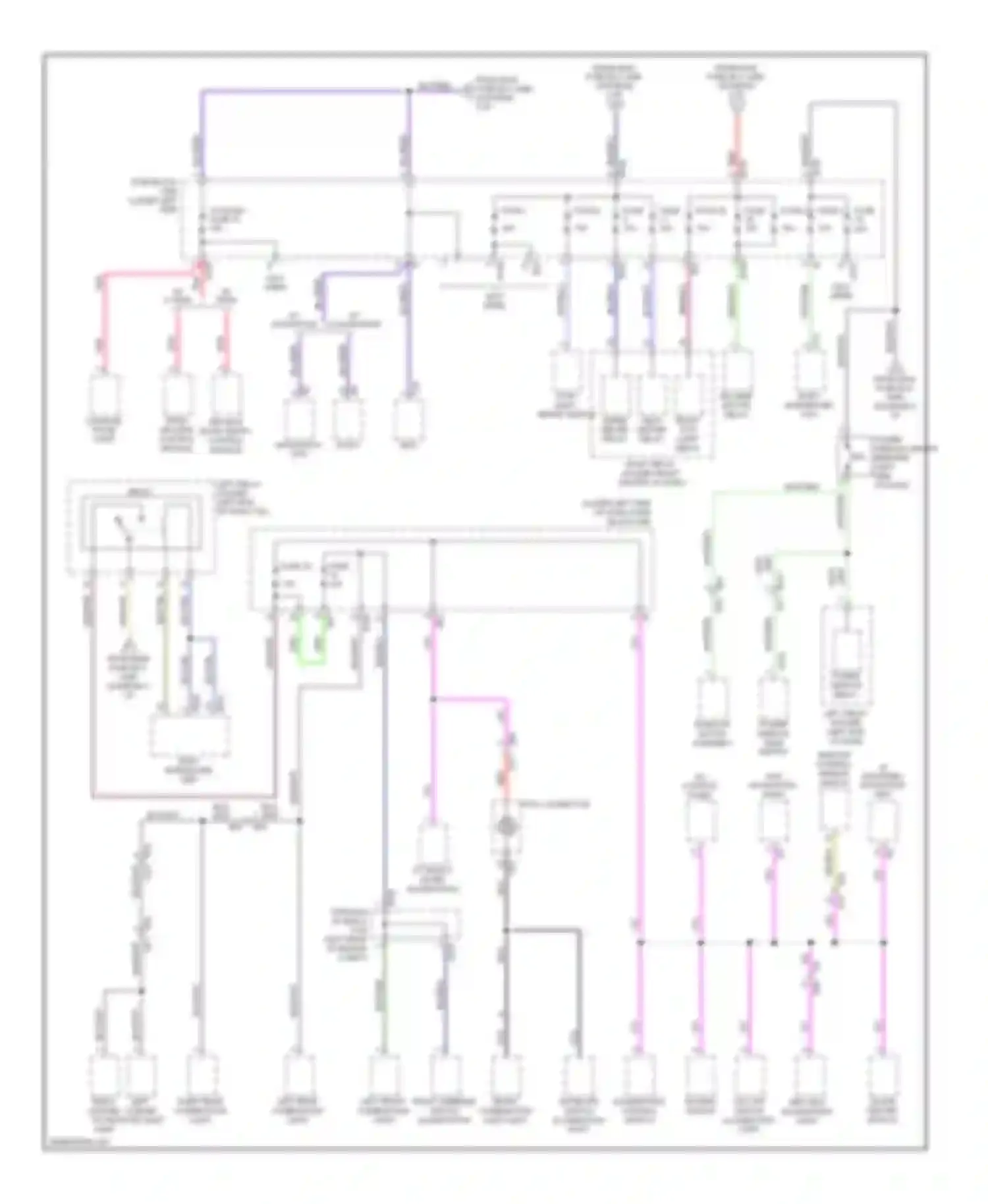 XV Subaru GP (2011-2016): Power distribution circuit, with hev without push button start (3 of 5)