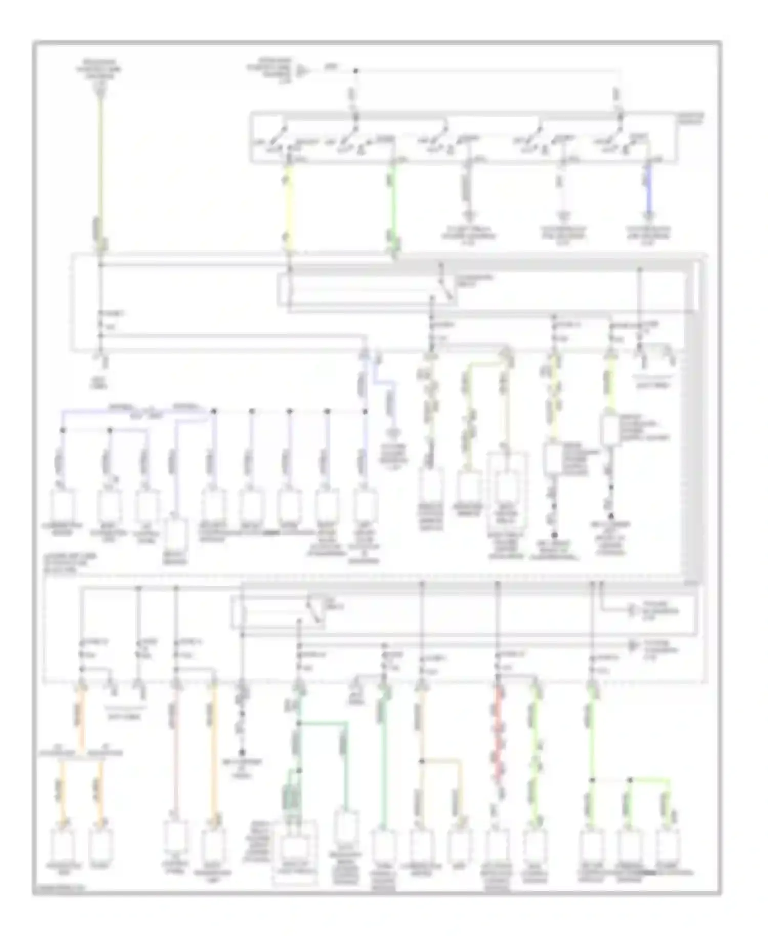 XV Subaru GP (2011-2016): Power distribution circuit, with hev without push button start (4 of 5)