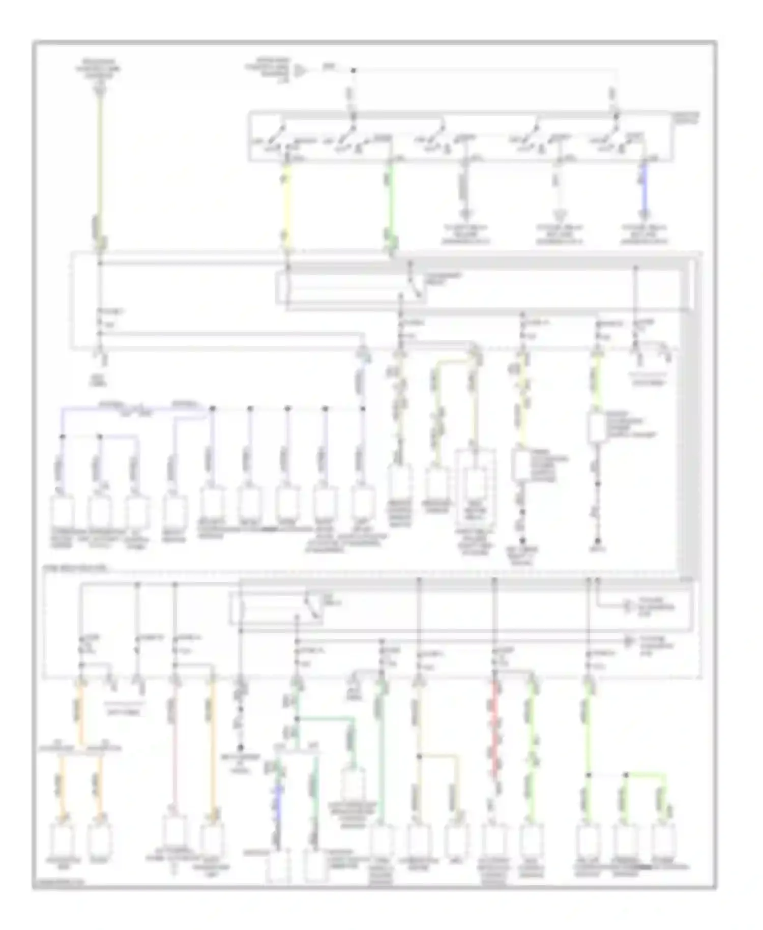 XV Subaru GP (2011-2016): Power distribution circuit, without hev (3 of 4)
