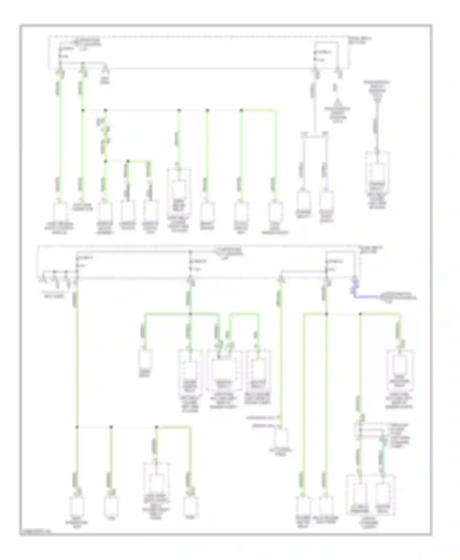 XV Subaru GP (2011-2016): Power distribution circuit, without hev (4 of 4)