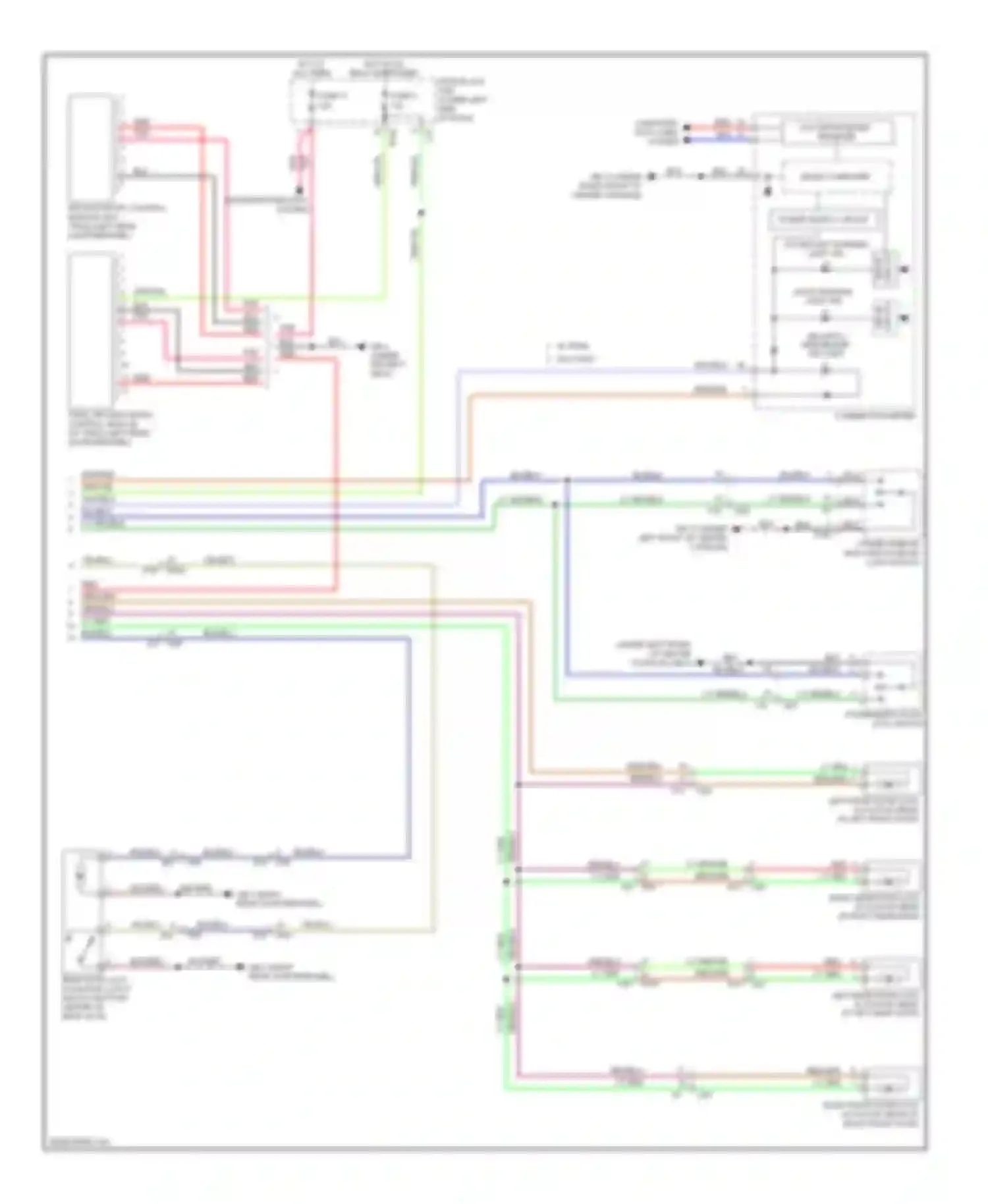 XV Subaru GP (2011-2016): Power door locks circuit, with hev & without keyless access system (2 of 2)
