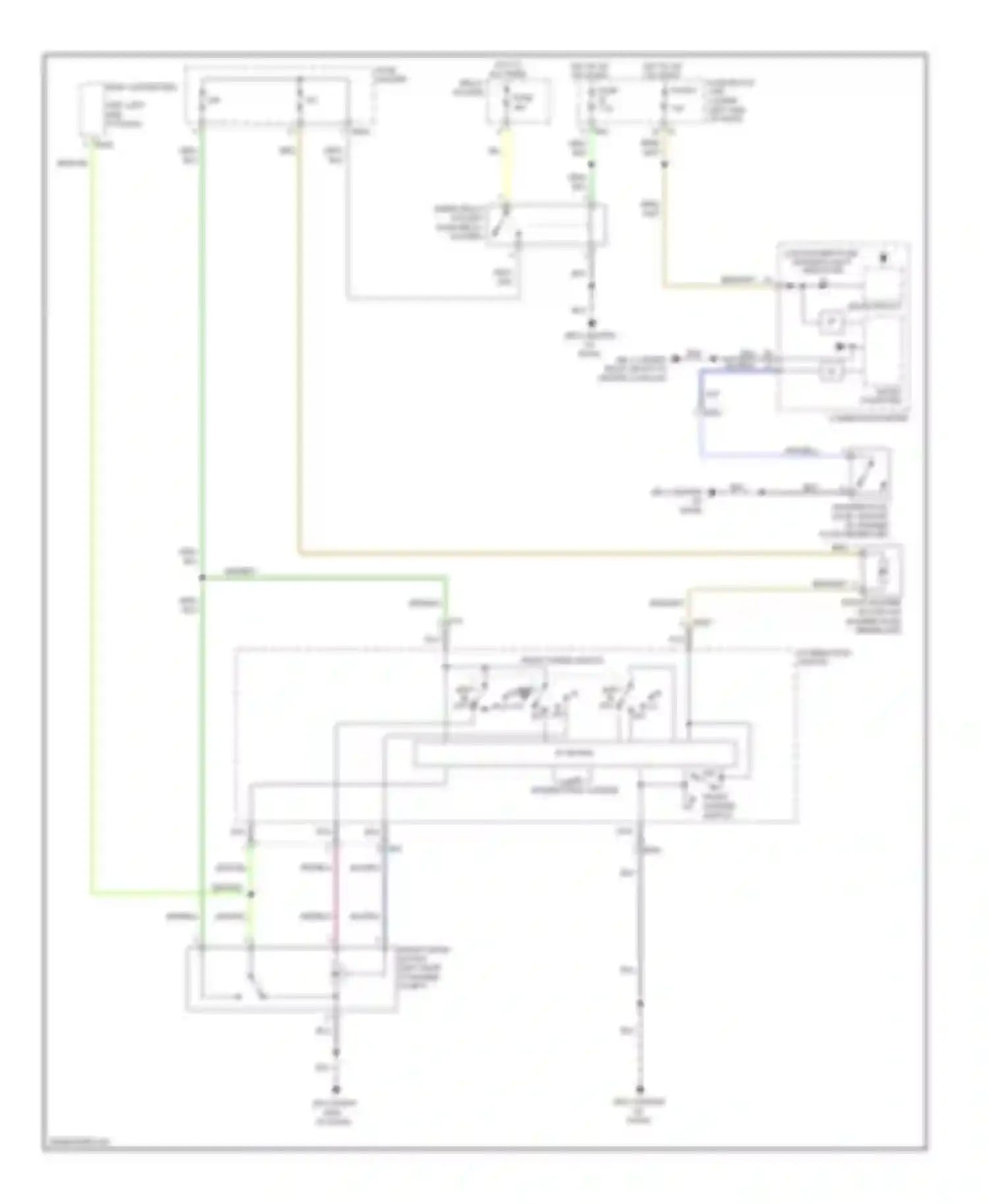 XV Subaru GP (2011-2016): Front wiper/washer circuit, with hev