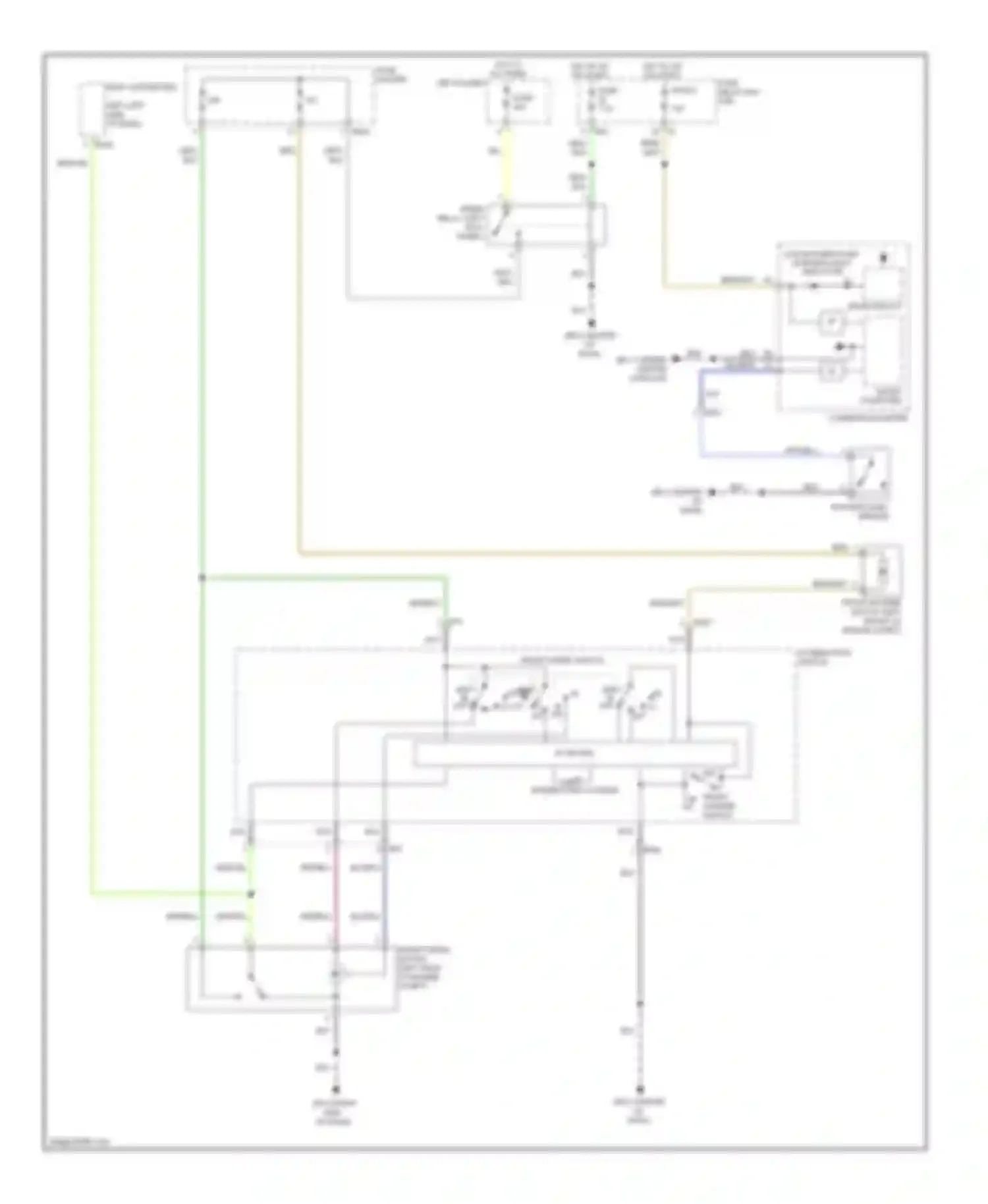 XV Subaru GP (2011-2016): Front wiper/washer circuit, without hev