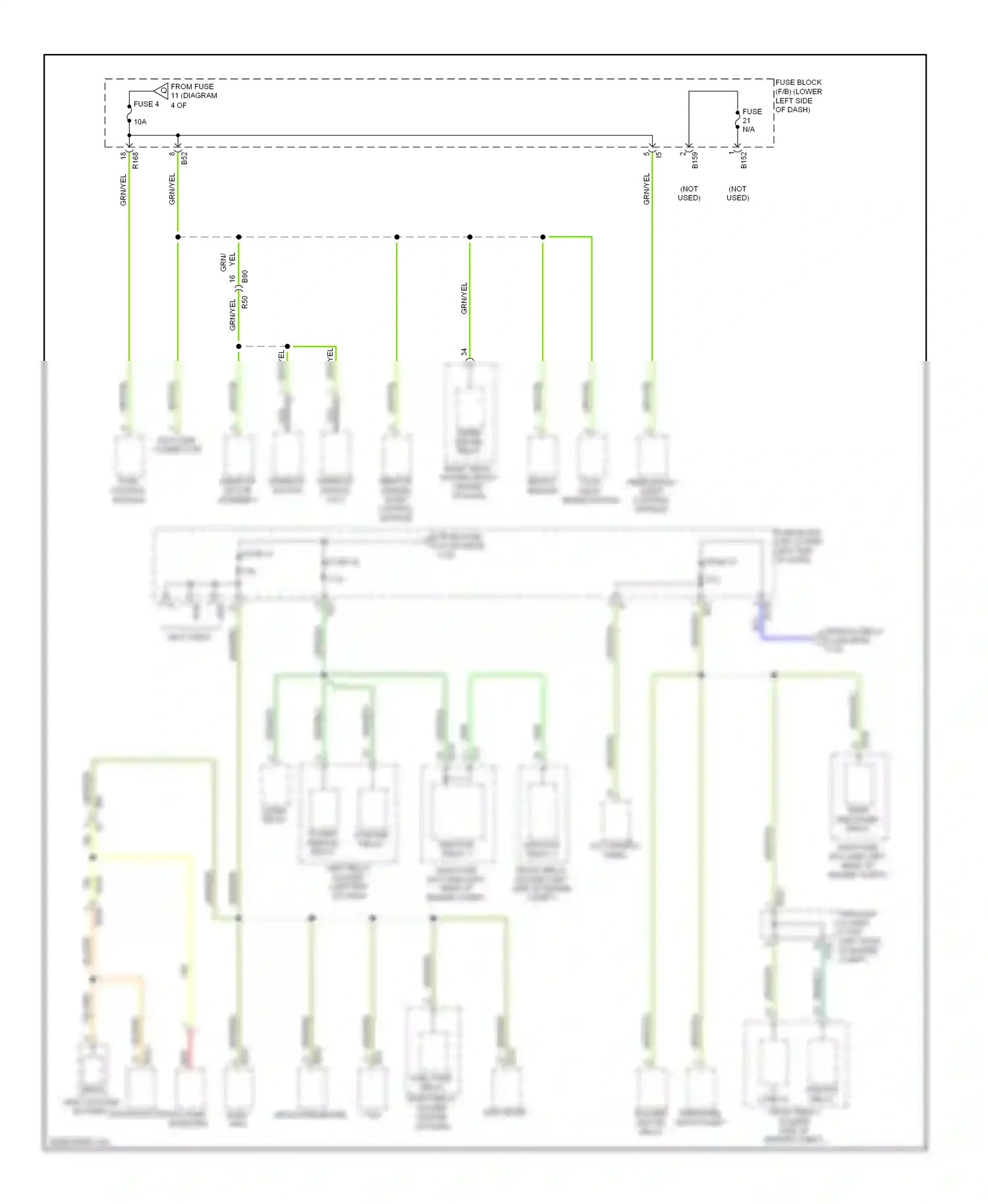 Subaru XV GP (2011-2016) a/c control panel wiring diagram  (13 of 19)