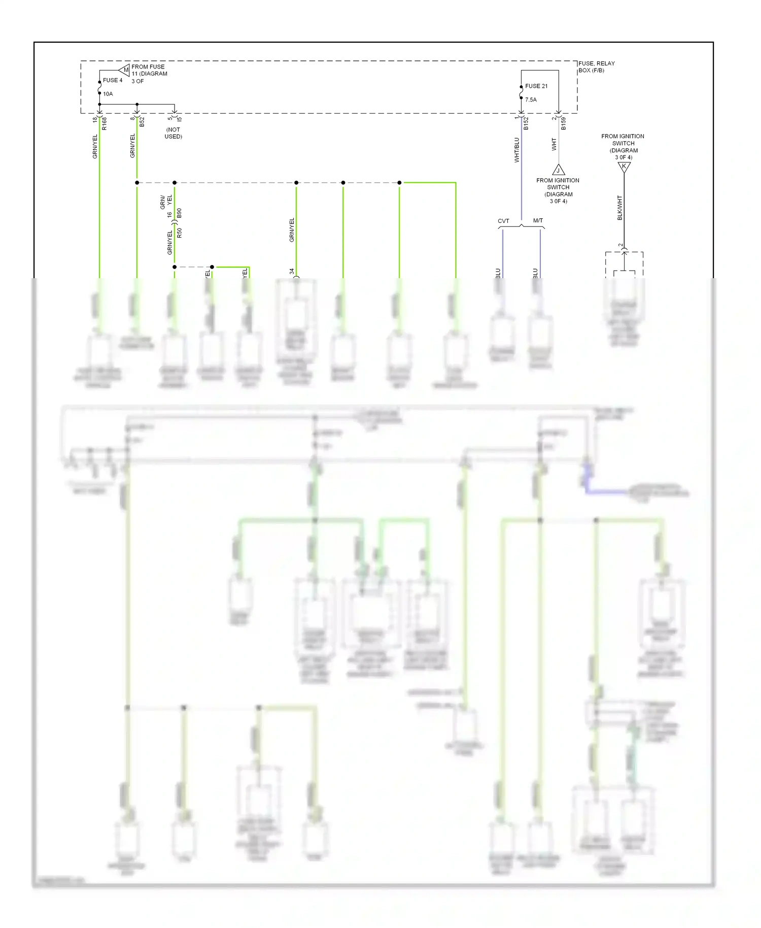 Subaru XV GP (2011-2016) automatic a/c wiring diagram  (1 of 1)