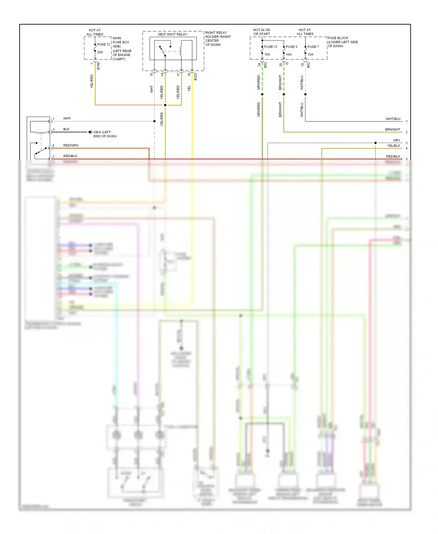 Subaru XV GP (2011-2016) compt) wiring diagram  (1 of 2)