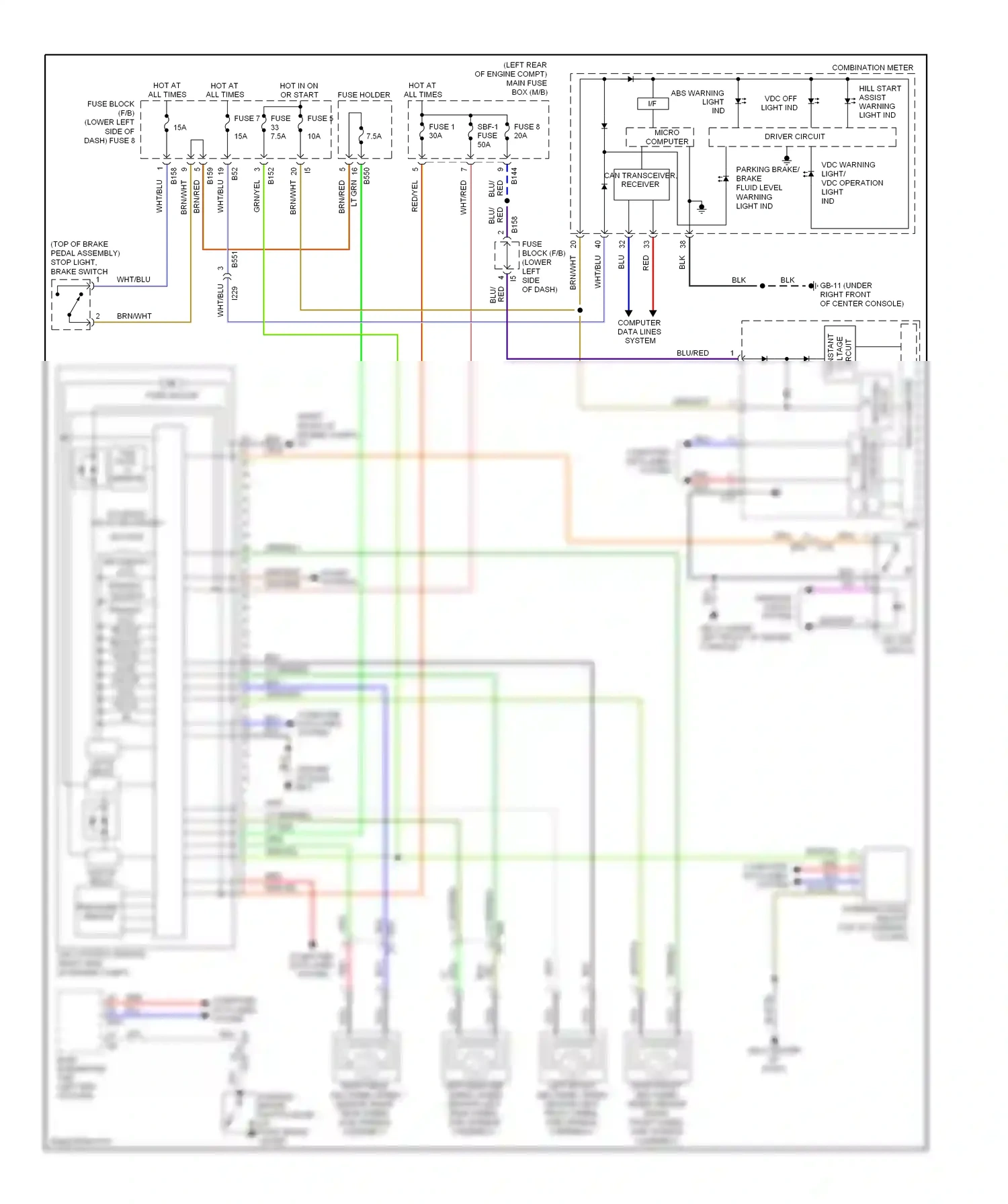 Subaru XV GP (2011-2016) computer data lines system wiring diagram  (2 of 74)