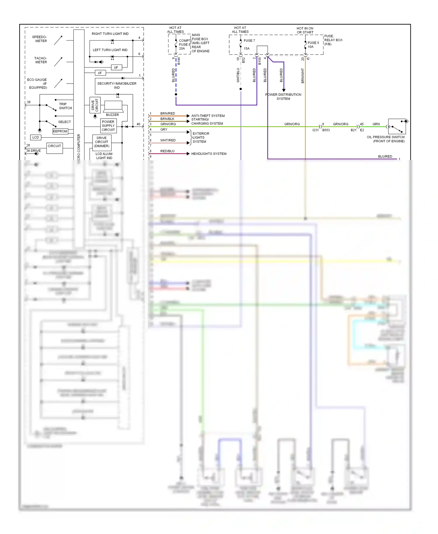 Subaru XV GP (2011-2016) computer data lines system wiring diagram  (42 of 74)