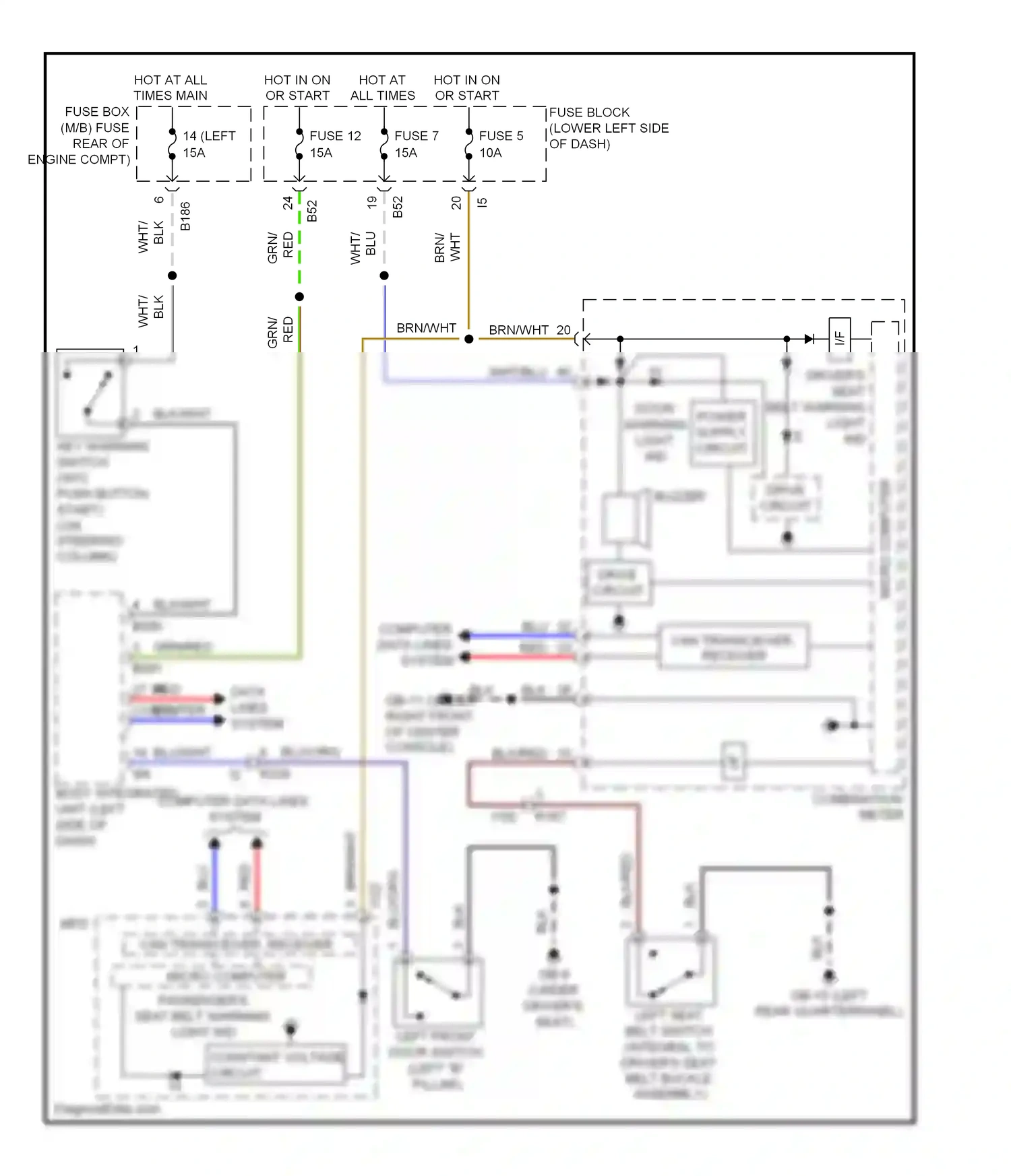 Subaru XV GP (2011-2016) computer data lines system wiring diagram  (61 of 74)