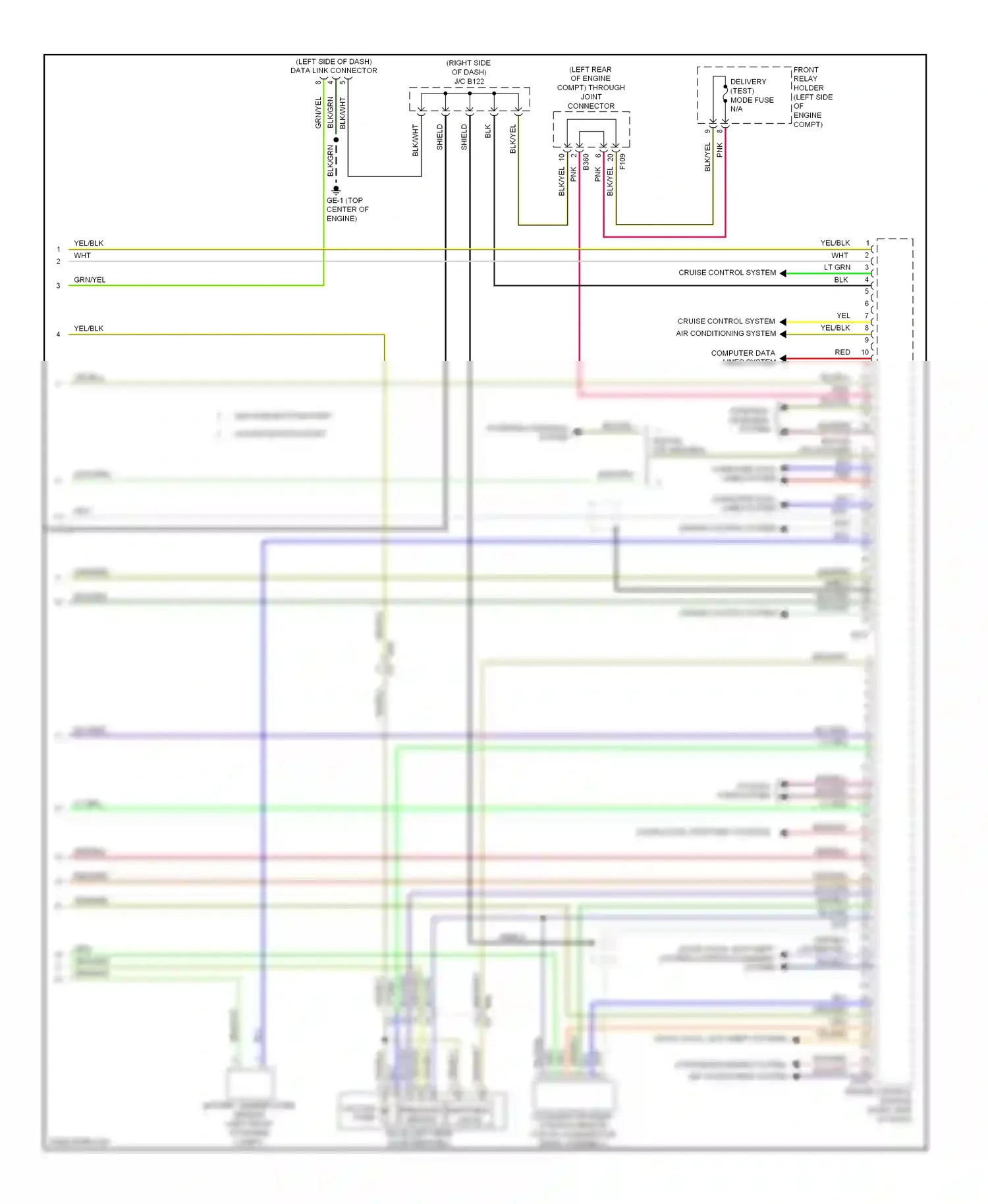 Subaru XV GP (2011-2016) computer data lines system wiring diagram  (38 of 74)