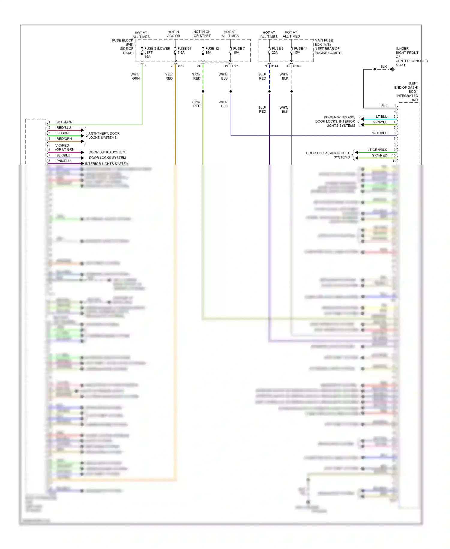 Subaru XV GP (2011-2016) computer data lines system wiring diagram  (11 of 74)