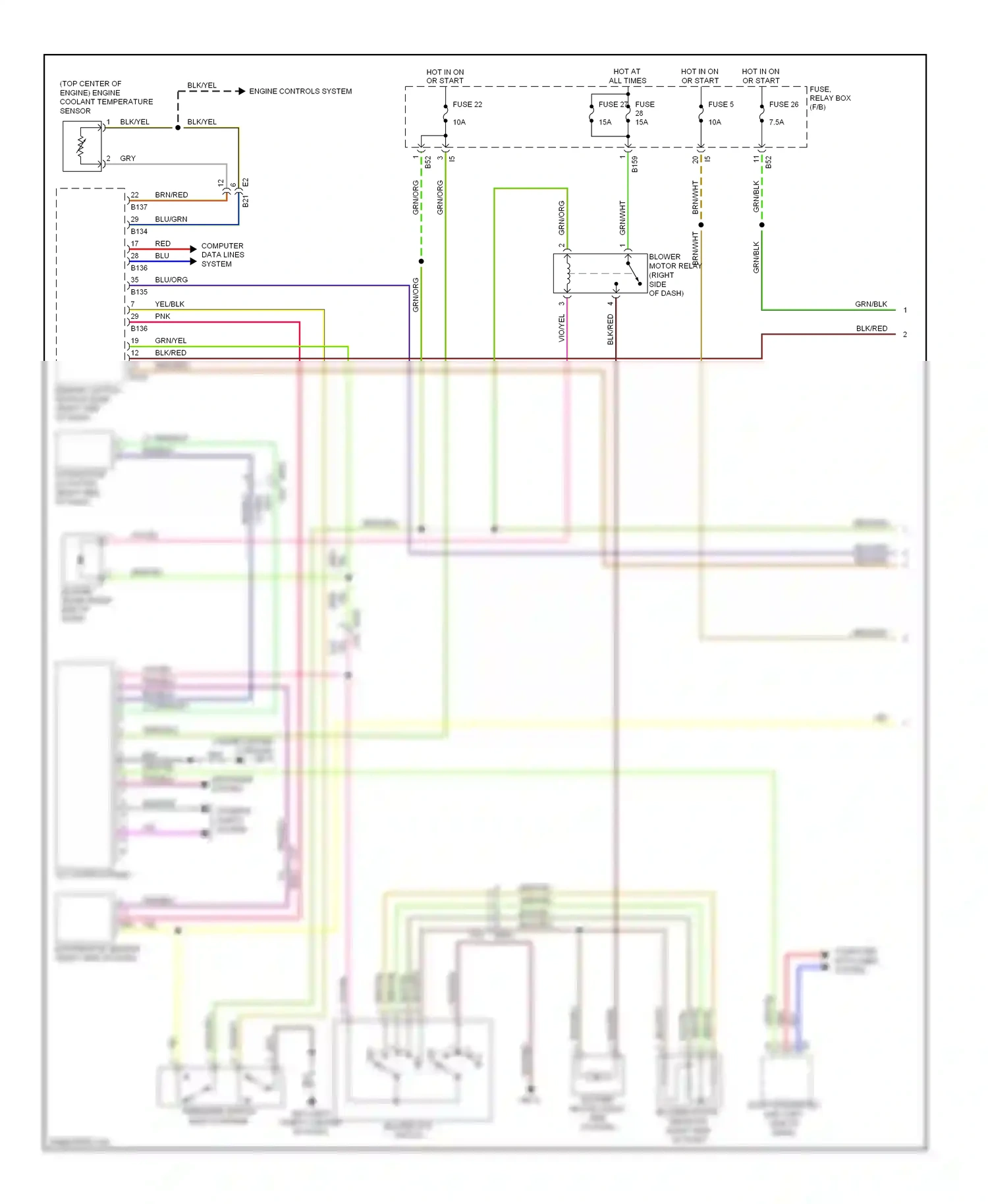 Subaru XV GP (2011-2016) computer data lines system wiring diagram  (9 of 74)