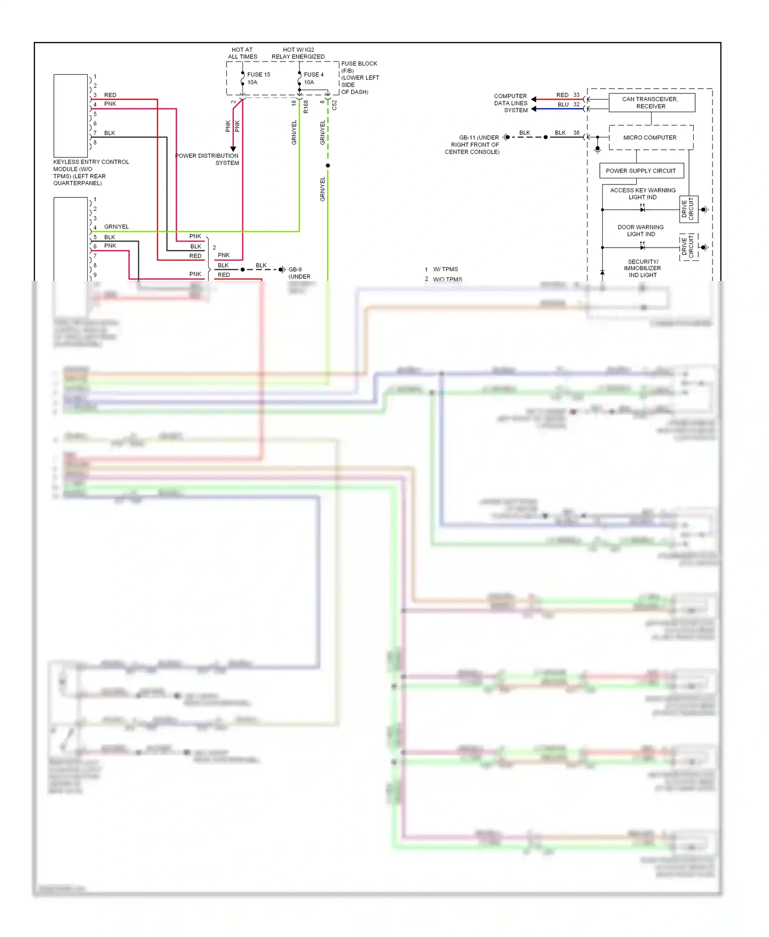 Subaru XV GP (2011-2016) computer data lines wiring diagram  (10 of 11)