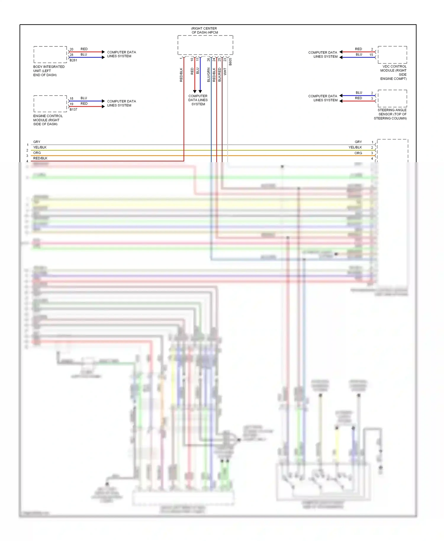 Subaru XV GP (2011-2016) engine compt) wiring diagram  (4 of 4)
