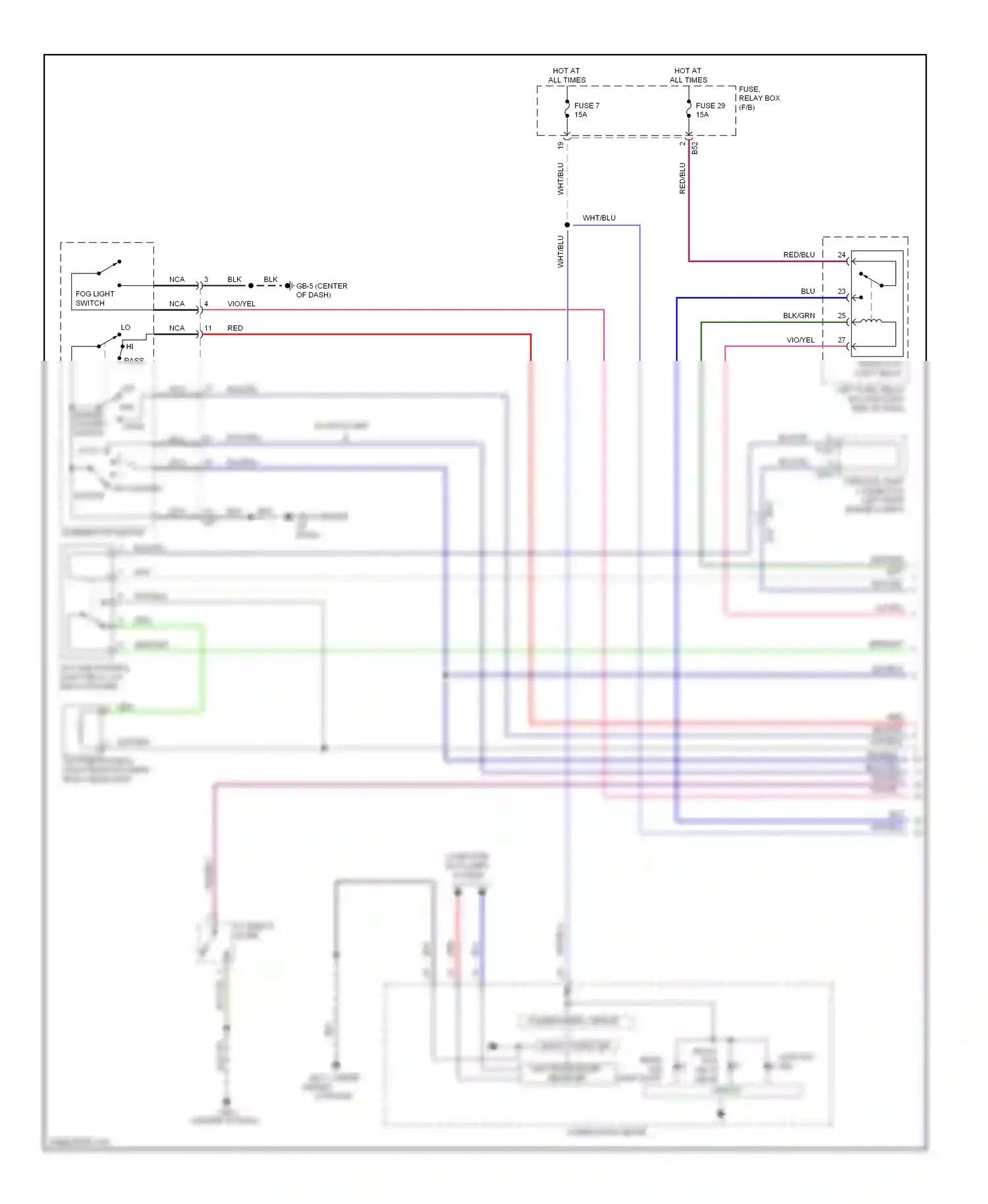Subaru XV GP (2011-2016) engine compt) wiring diagram  (2 of 4)