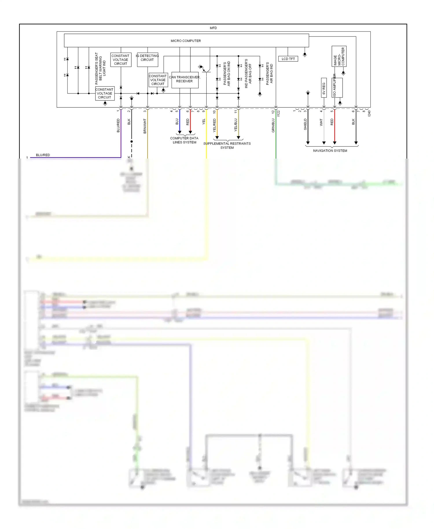 Subaru XV GP (2011-2016) image wiring diagram  (1 of 2)
