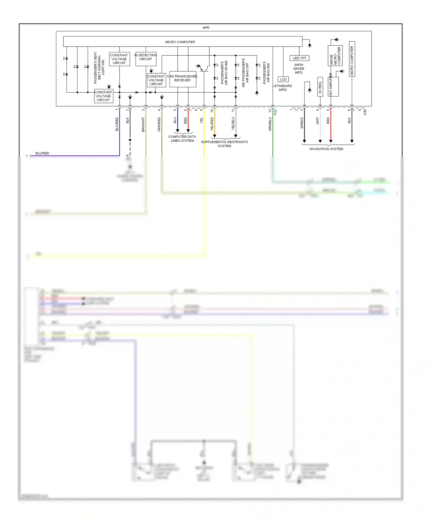 Subaru XV GP (2011-2016) micro computer wiring diagram  (21 of 41)