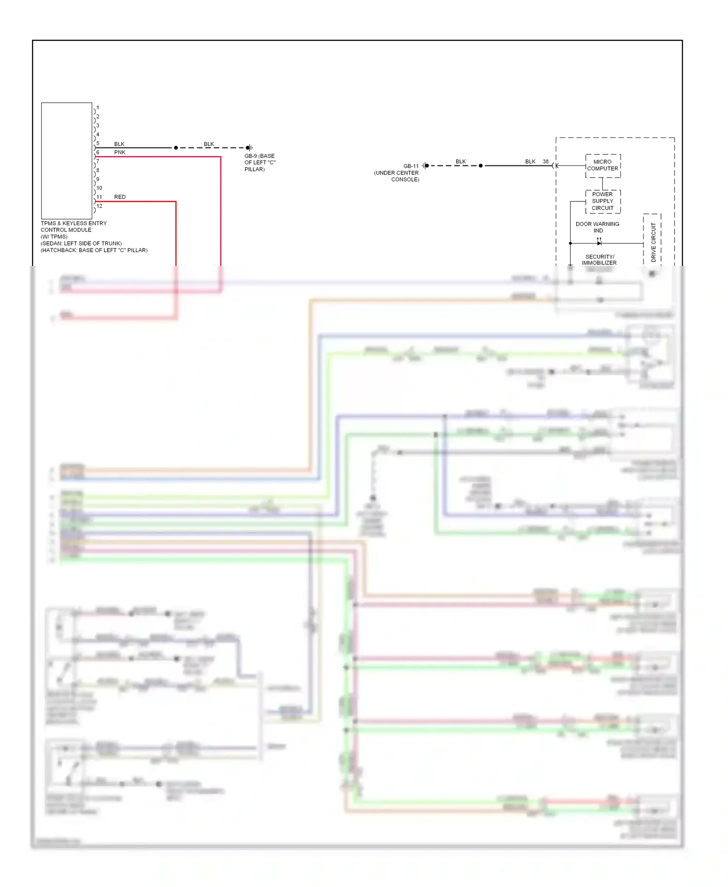 Subaru XV GP (2011-2016) micro computer wiring diagram  (9 of 41)