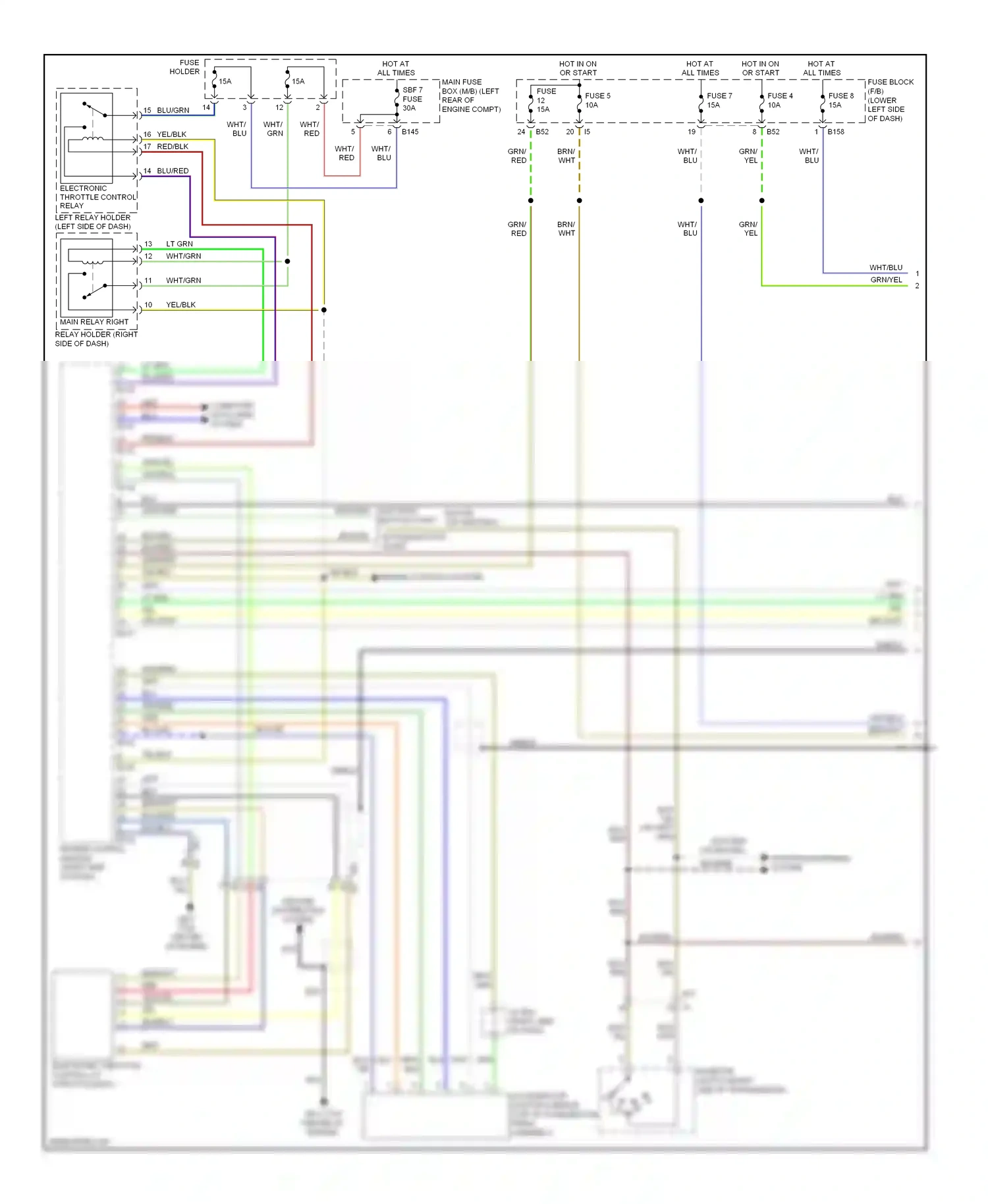 Subaru XV GP (2011-2016) shield wiring diagram  (1 of 23)