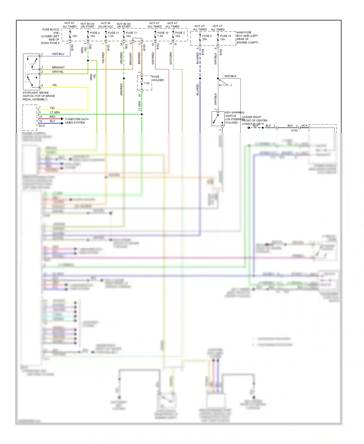Subaru XV GP (2011-2016) (w/ push button start) wiring diagram  (4 of 7)